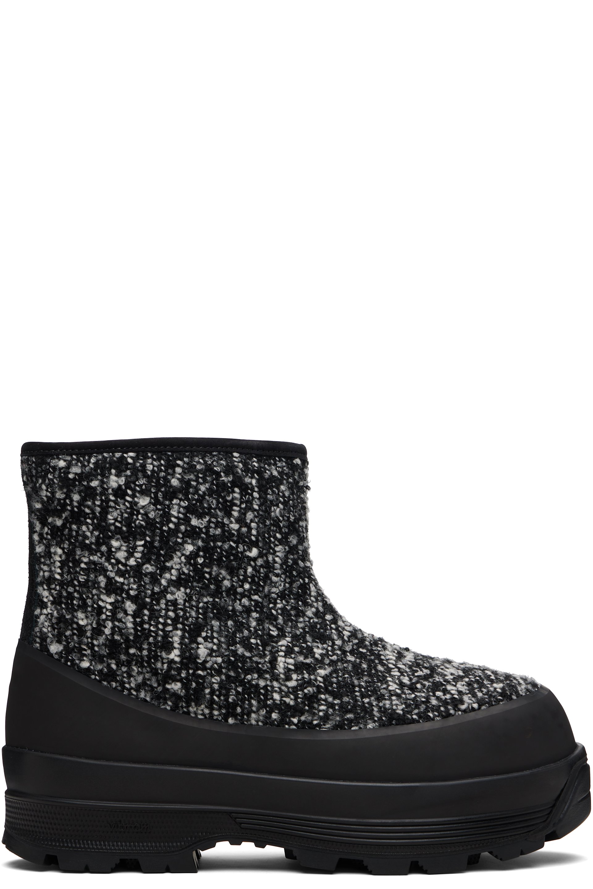 Diemme - Black & White Badia Shearling Boots