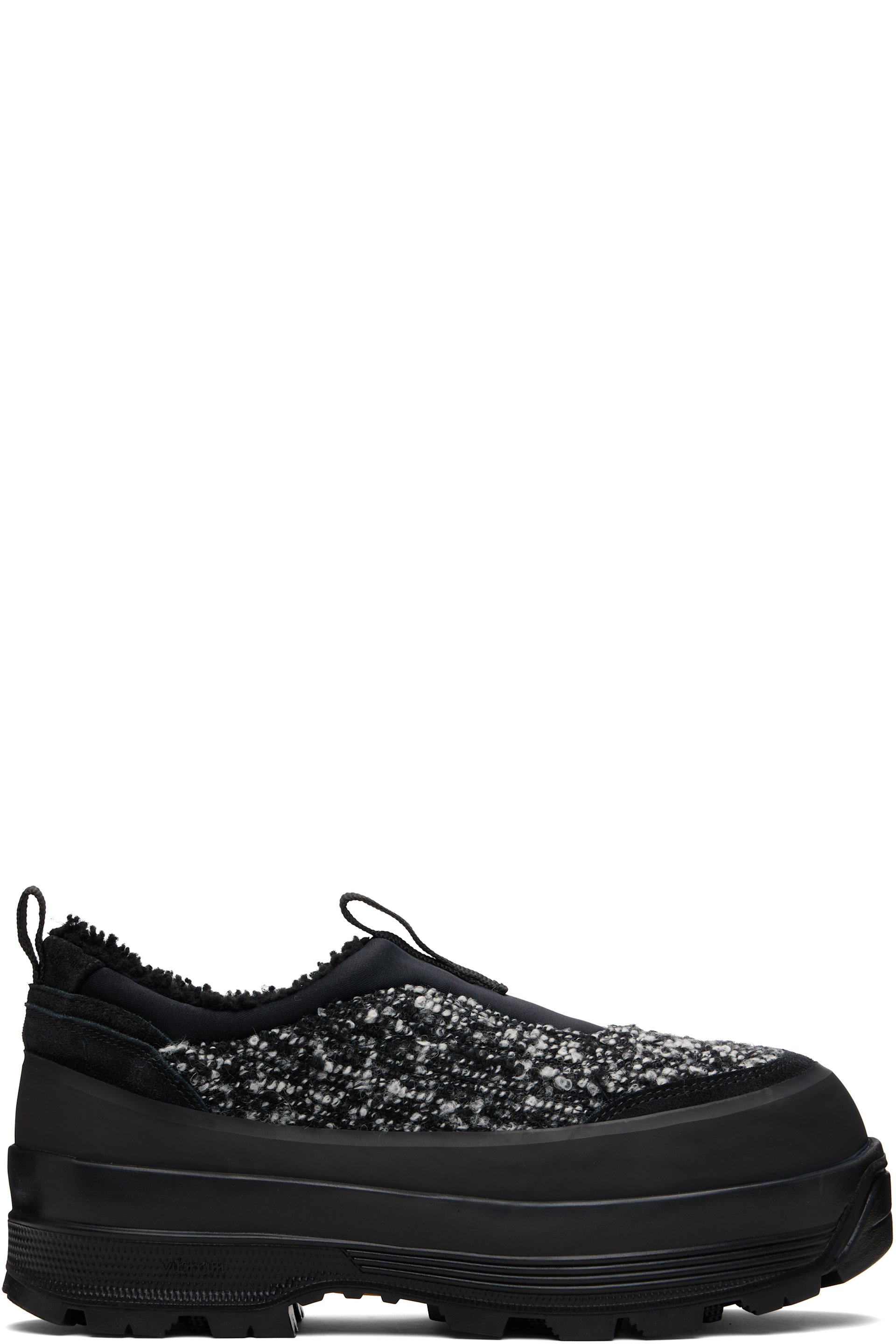 Diemme - Black & White Badia Basso Shearling Sneakers