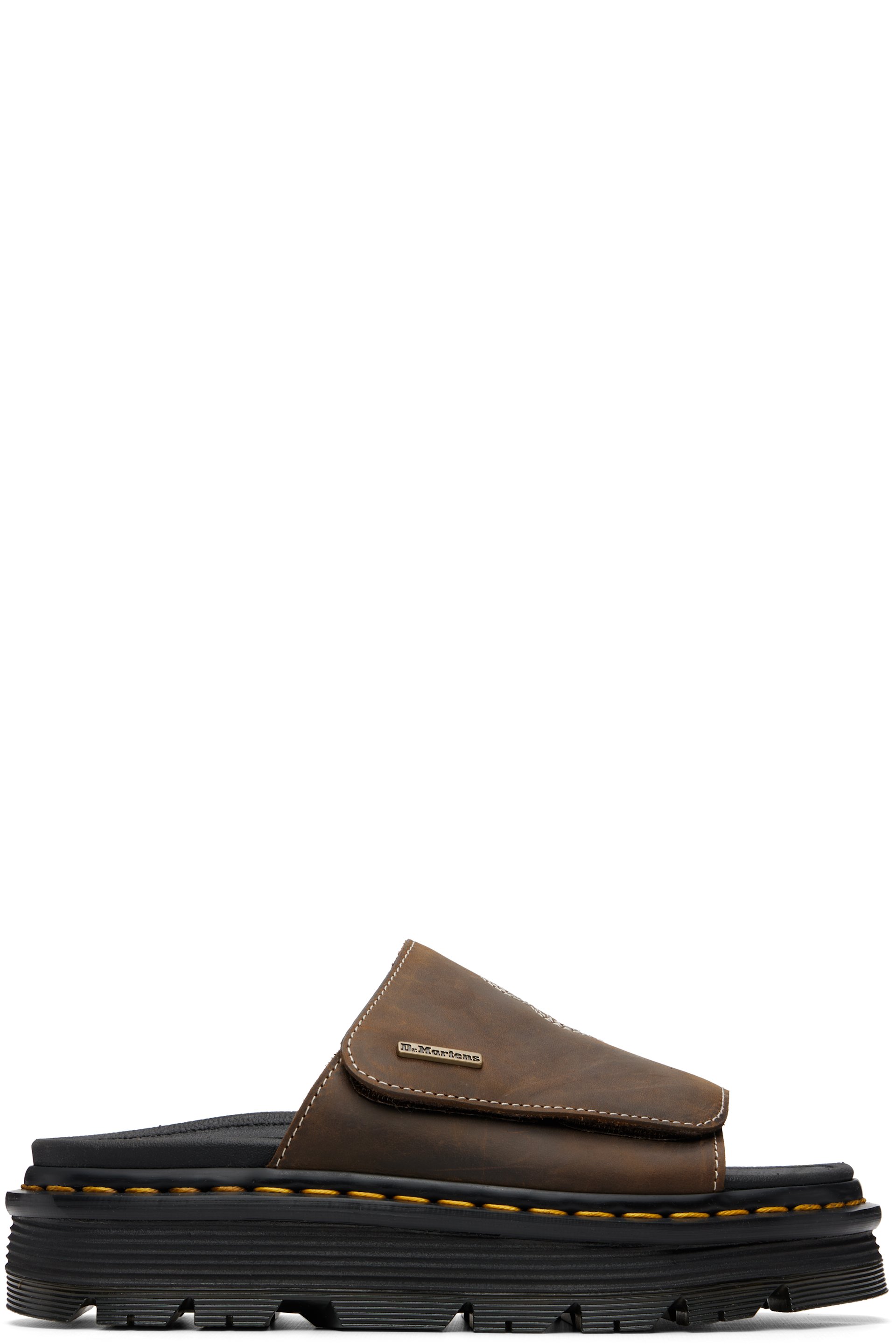 Dr. Martens - Brown Zebzag Flower Sandals