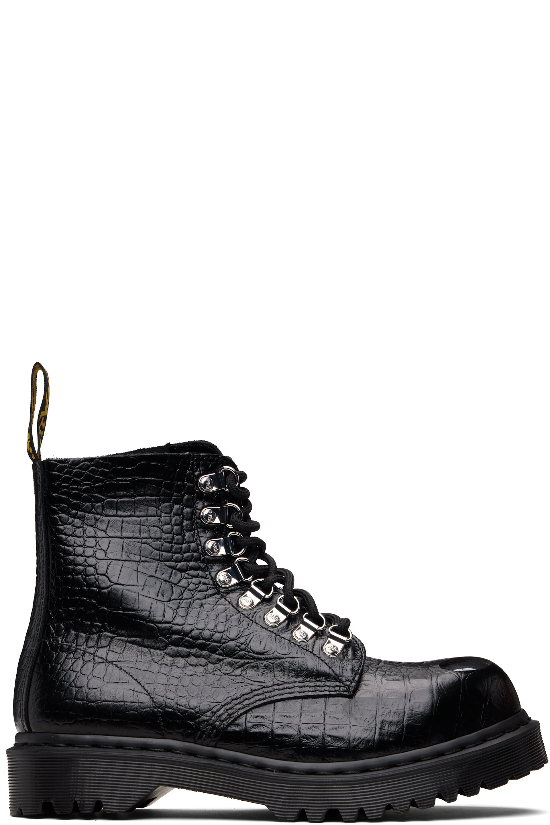 Dr. Martens - Black 1460 Pascal Bex Steel Toe Leather Boots