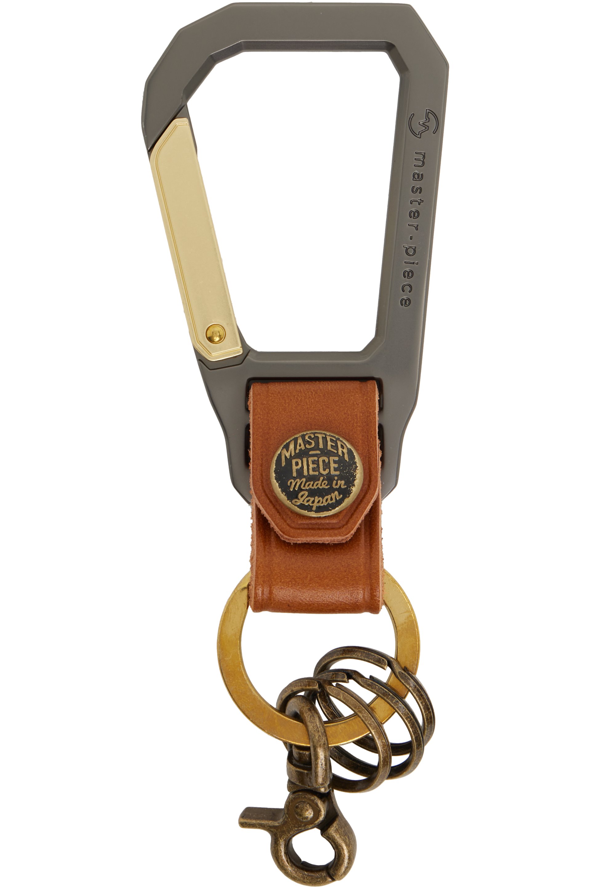 master-piece - Tan Carabiner Keychain