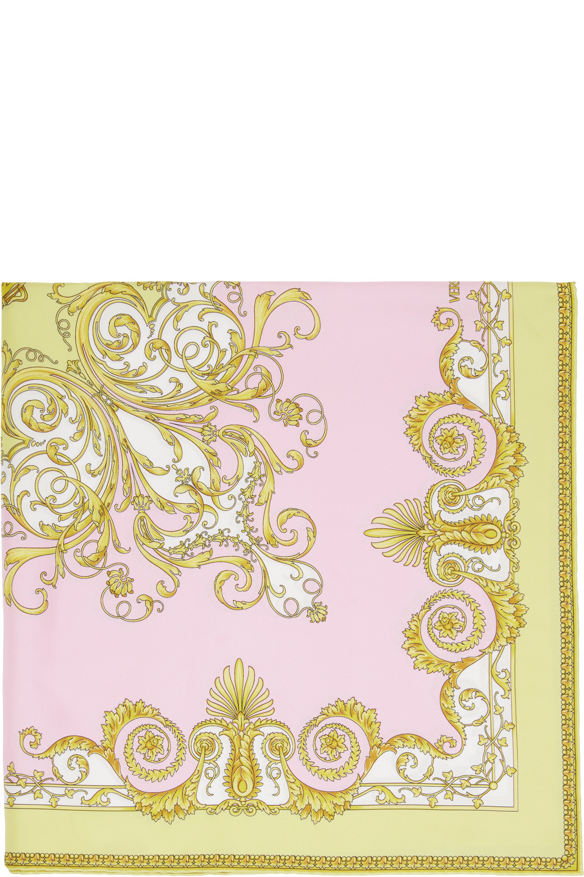 Versace - ピンク Printed Silk Twill スカーフ