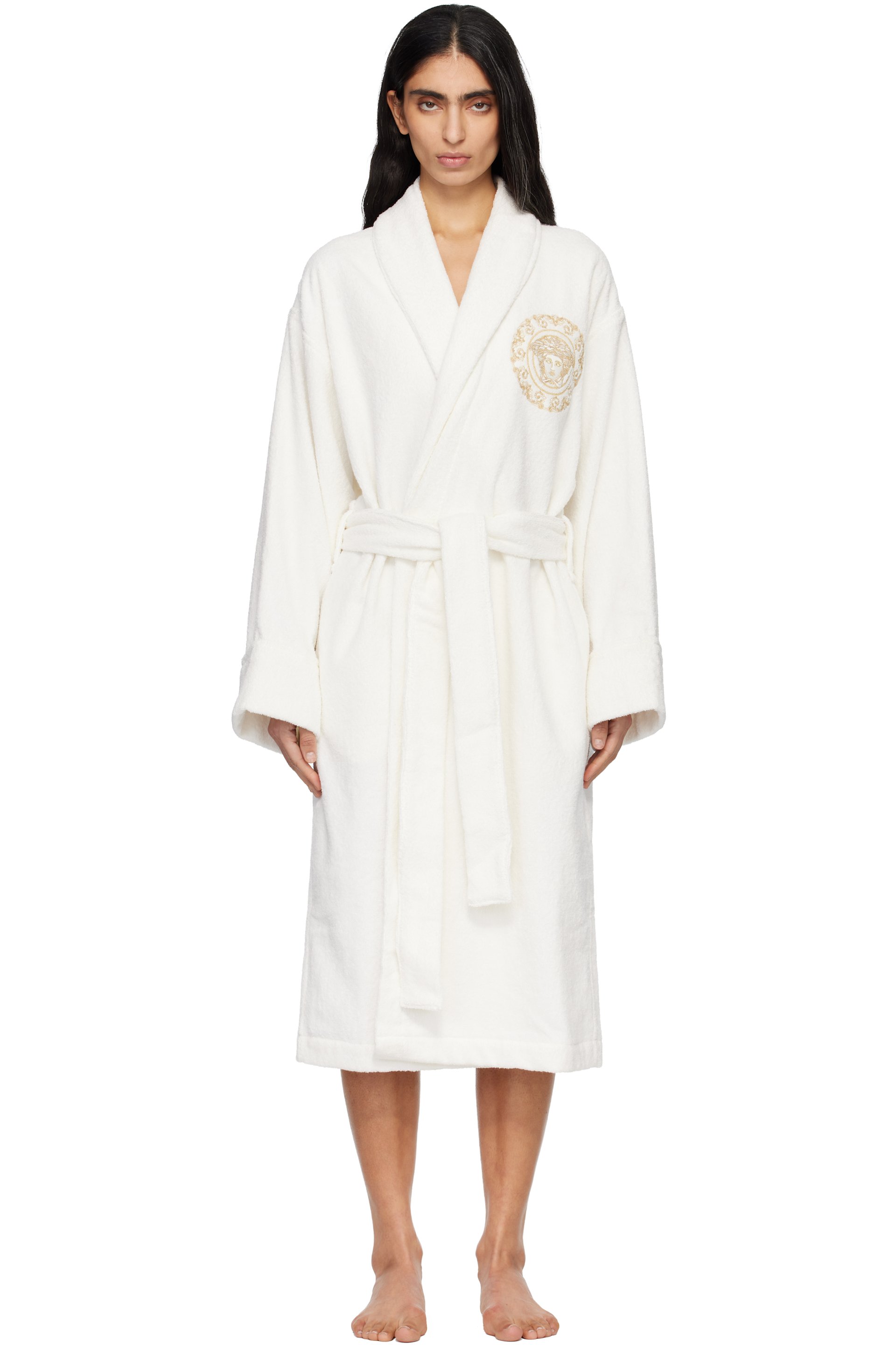 Versace - White Medusa Gala Bathrobe