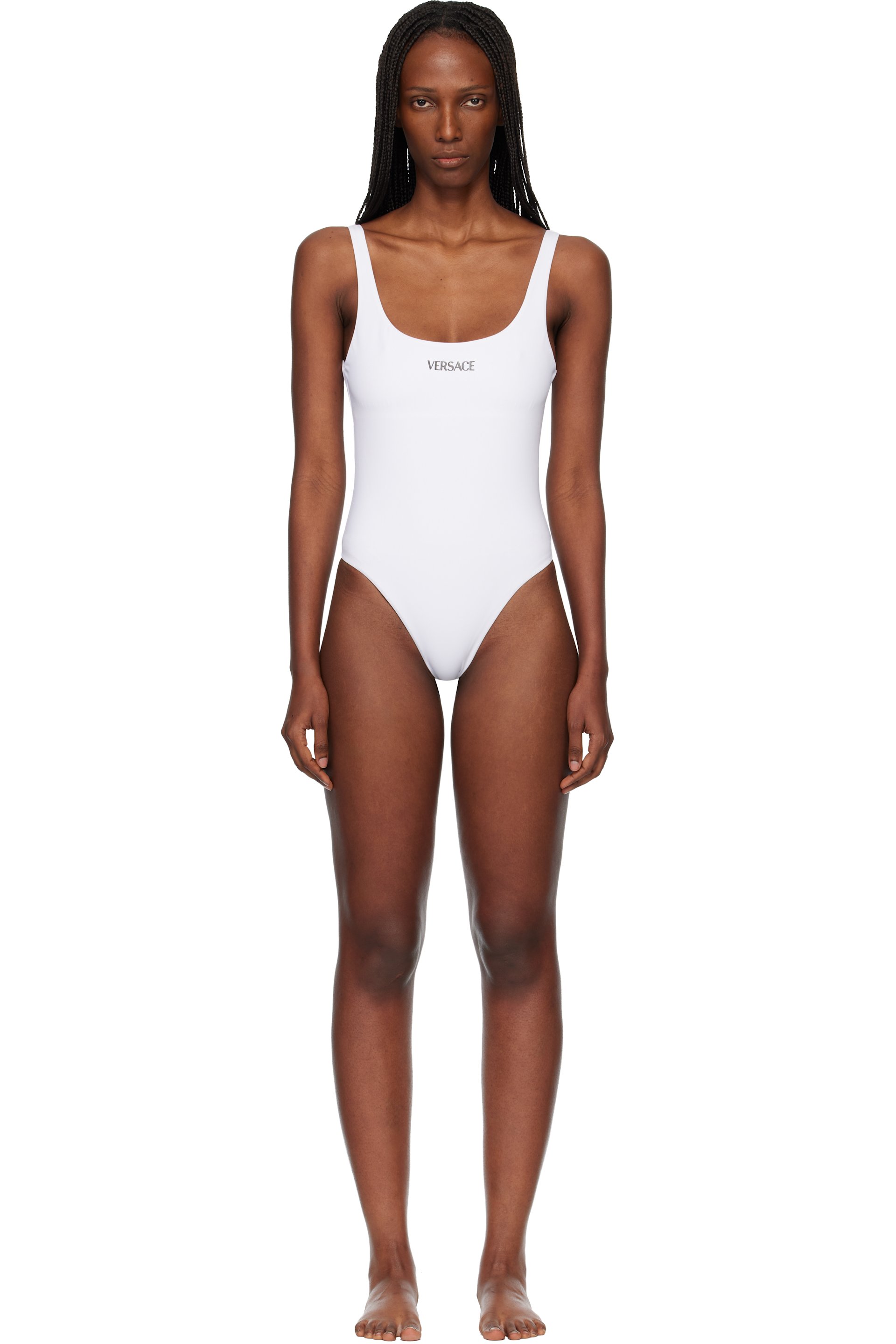 Versace - Maillot de bain une pièce blanc