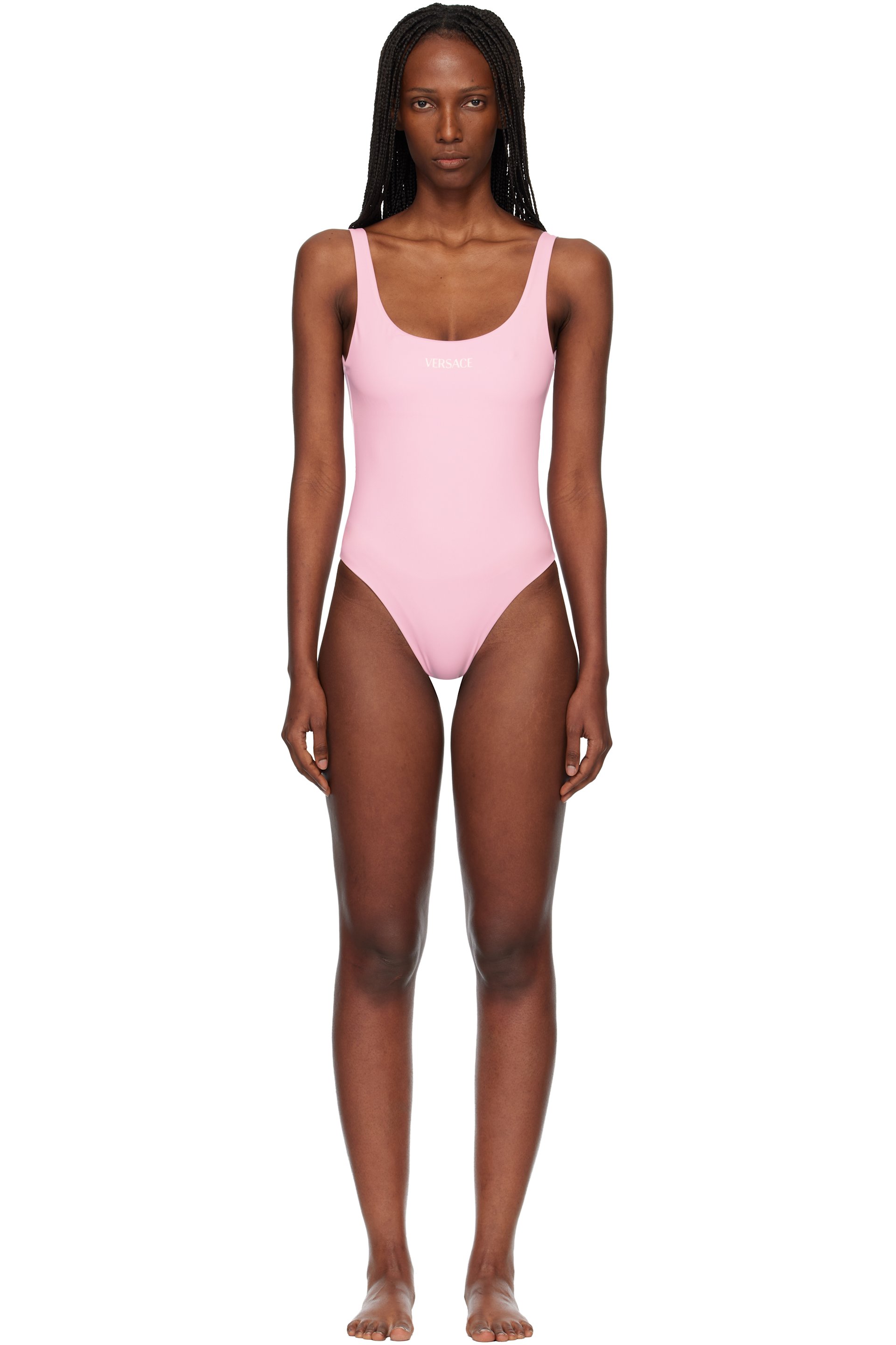 Versace - Maillot de bain une pièce rose