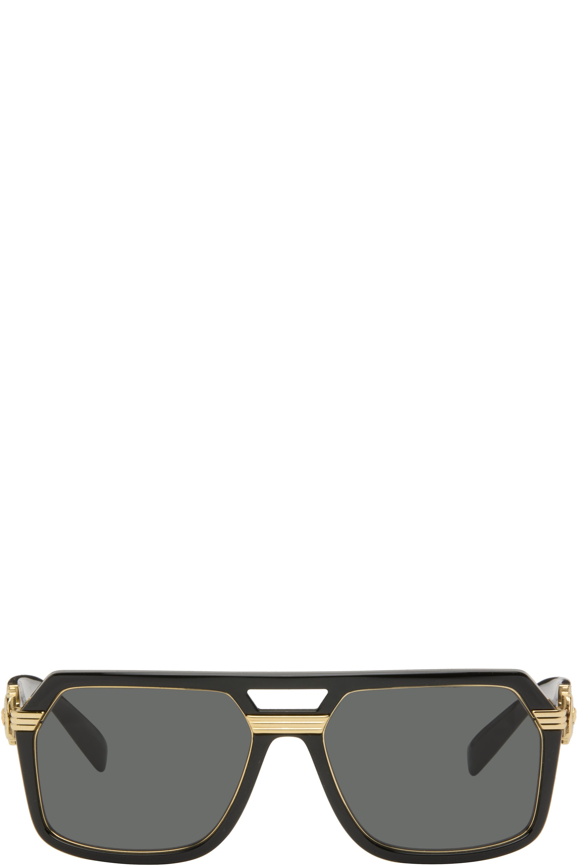 Versace - Black Vintage Icon Pilot Sunglasses