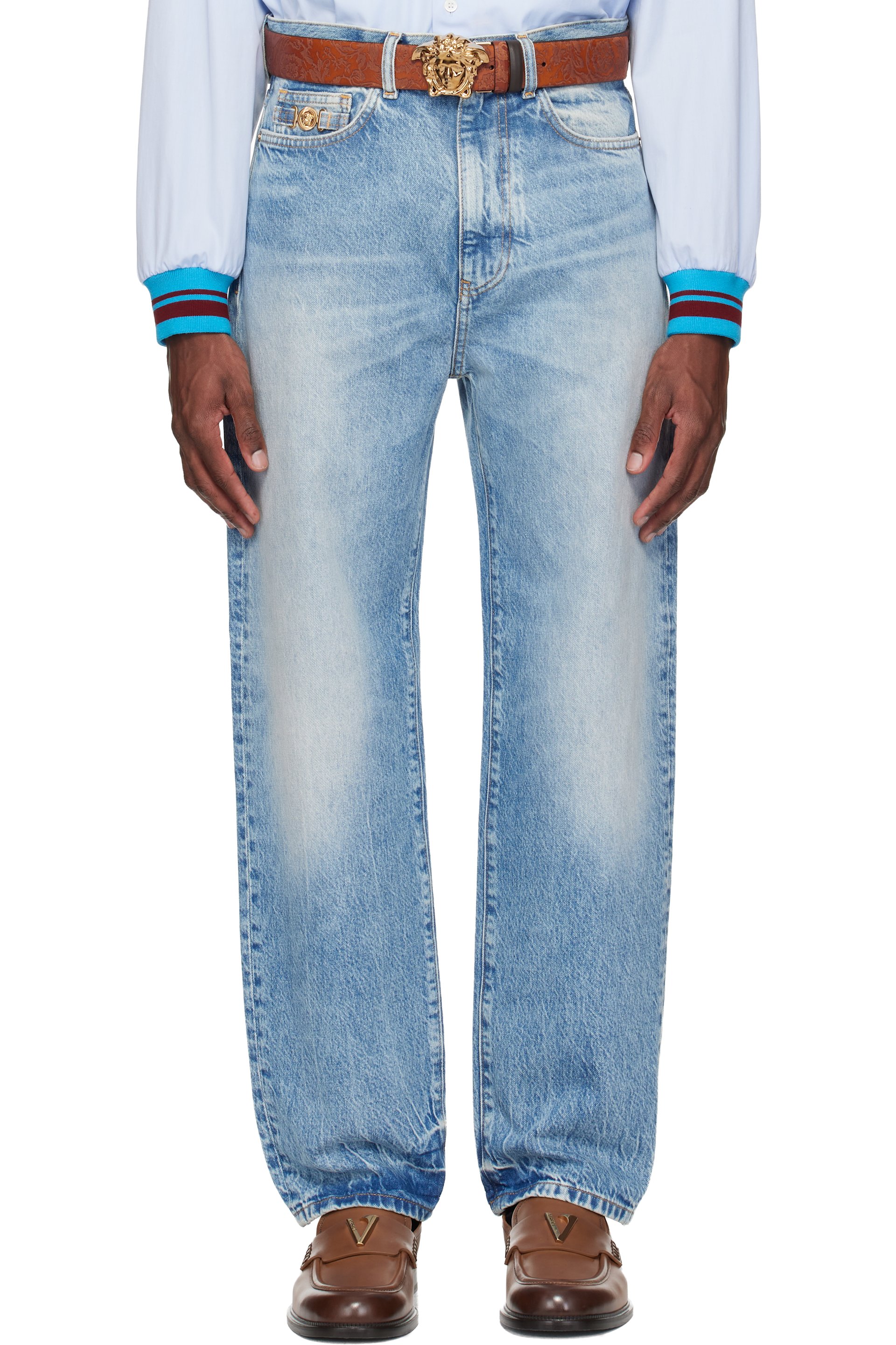 Versace - Jean Pencil bleu