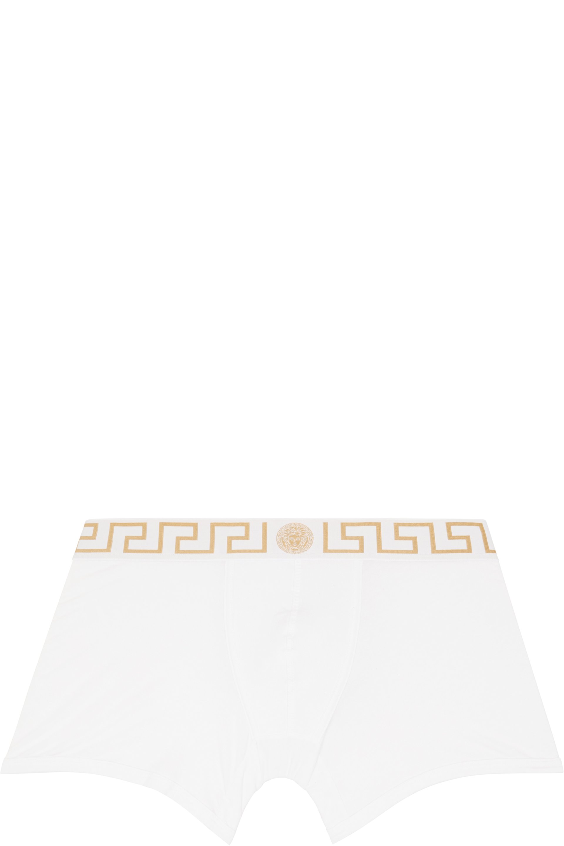 Versace - White Cotton-Jersey Long Boxer Briefs
