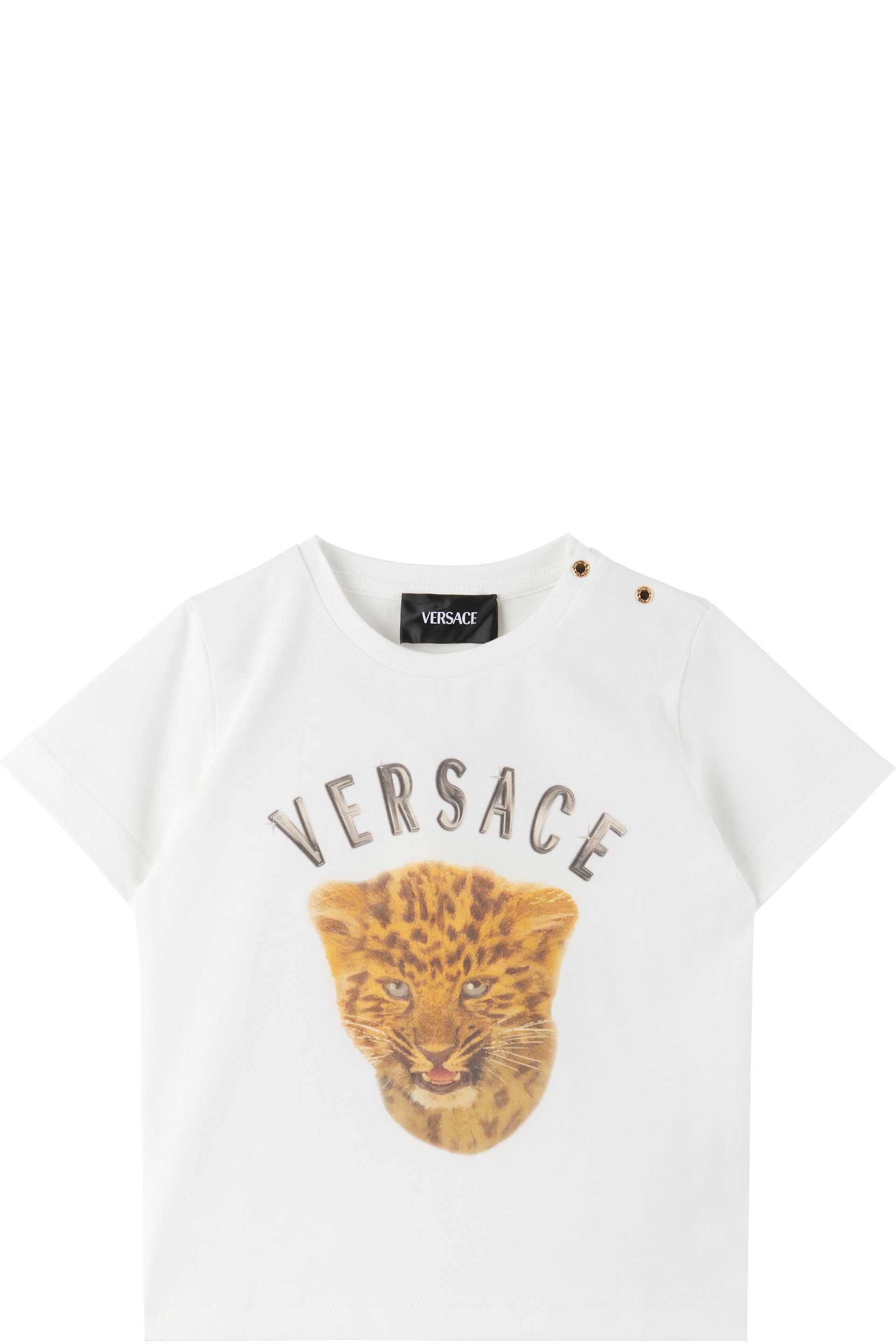 Versace - Baby White Wild Side Jersey T-shirt