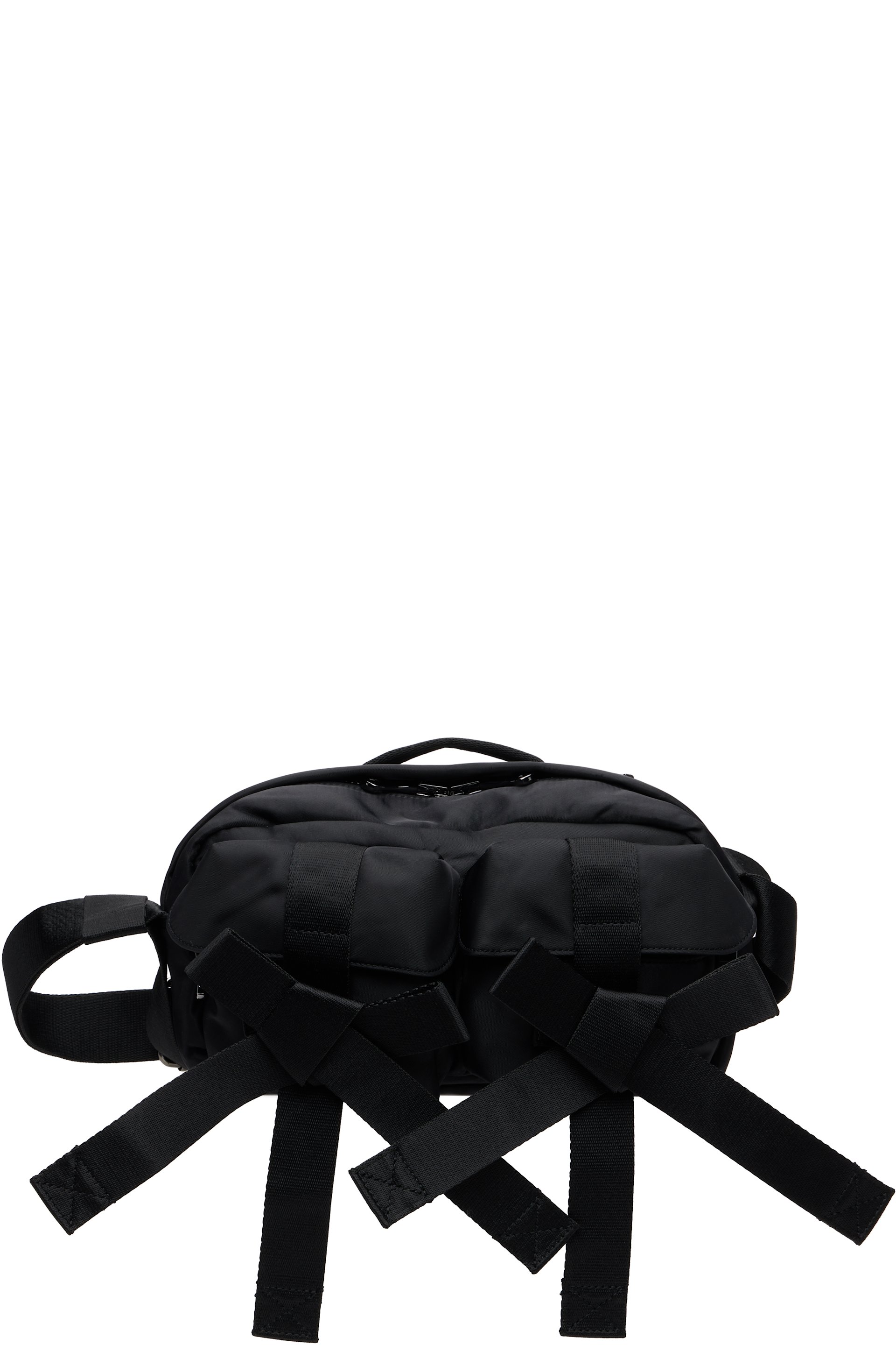Simone Rocha - Sac à bandoulière noir à boucles et à perles artificielles