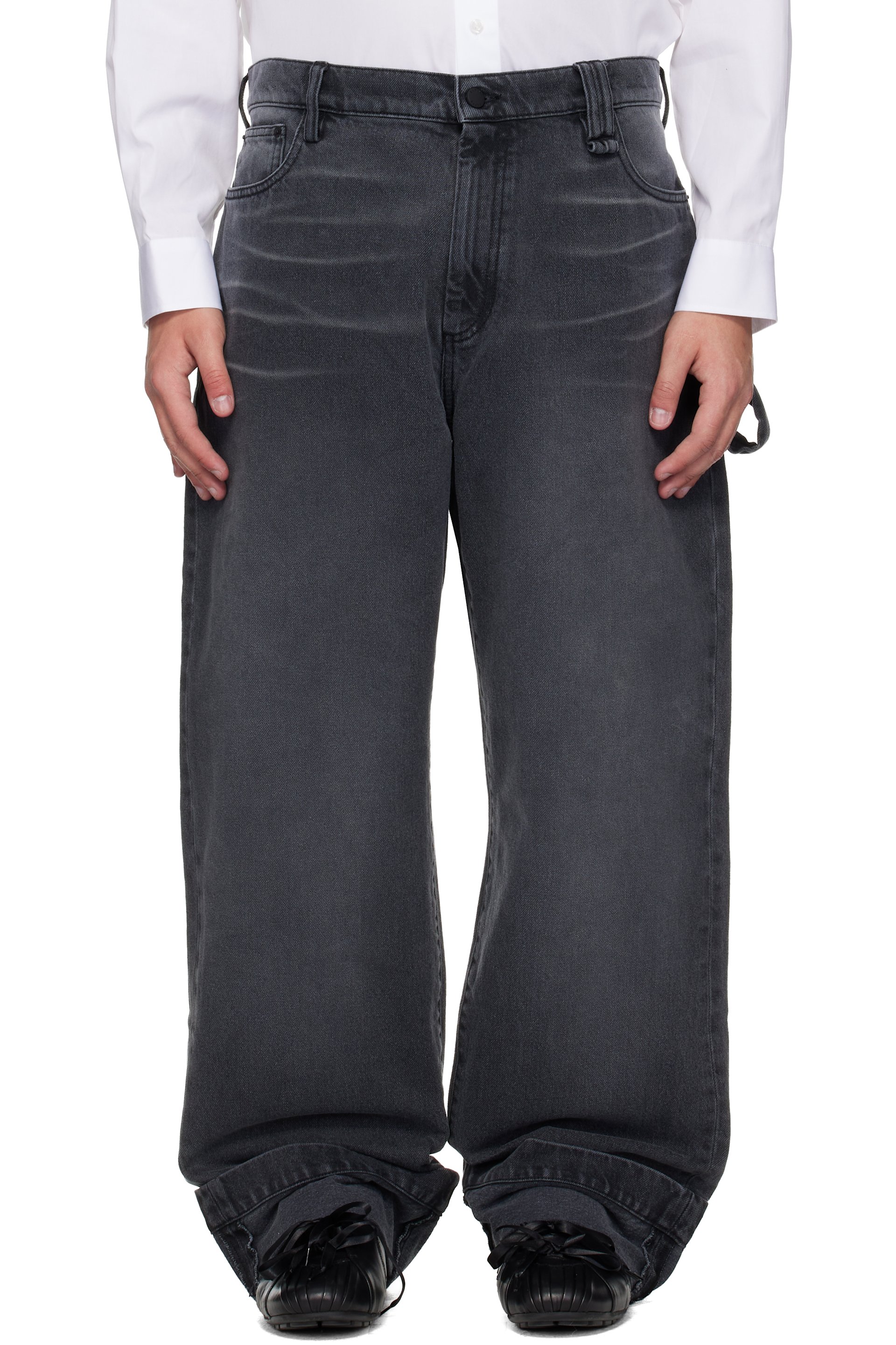Simone Rocha - Black Straight Leg Jeans