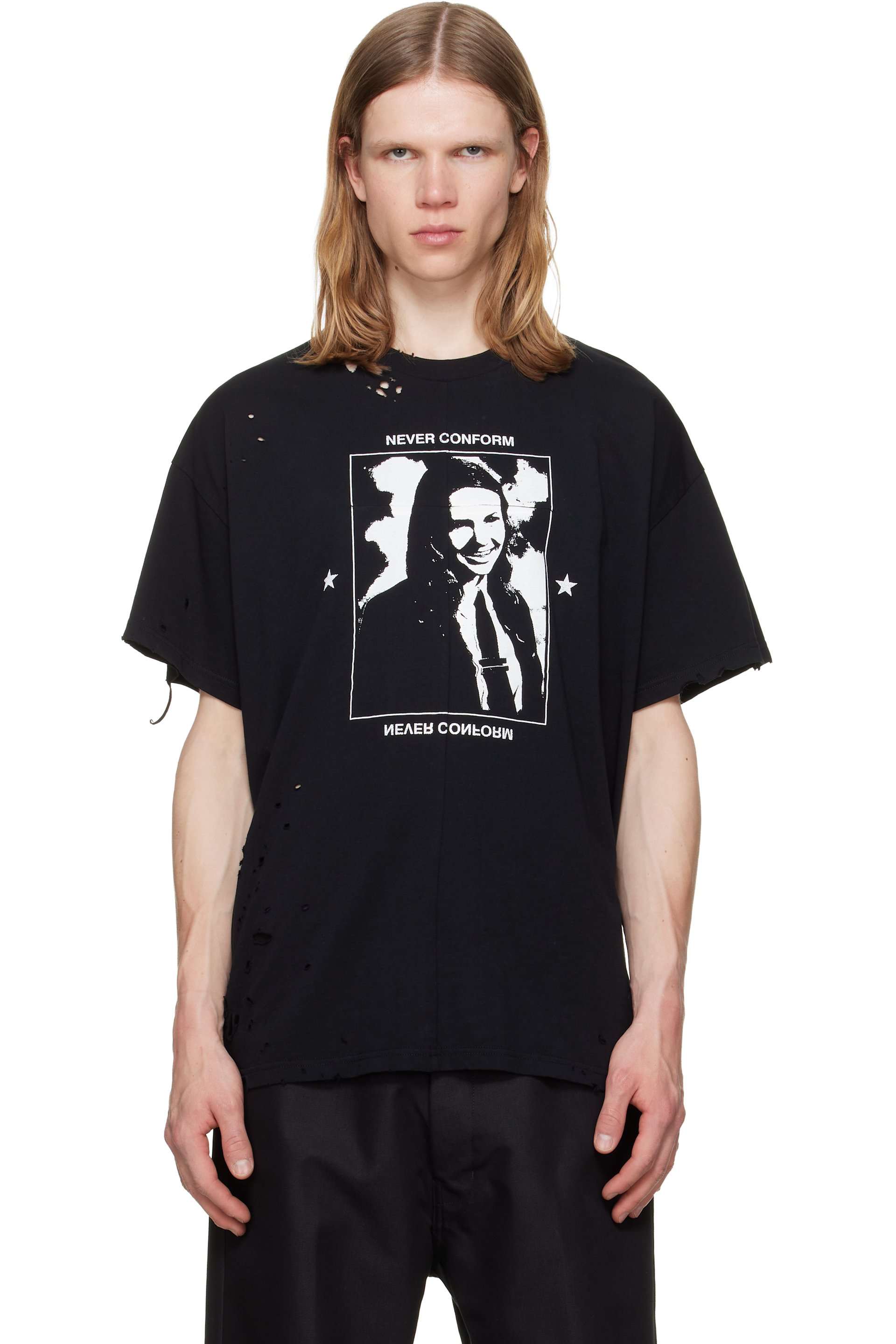 MATIÈRES FÉCALES - T-shirt Hannah noir