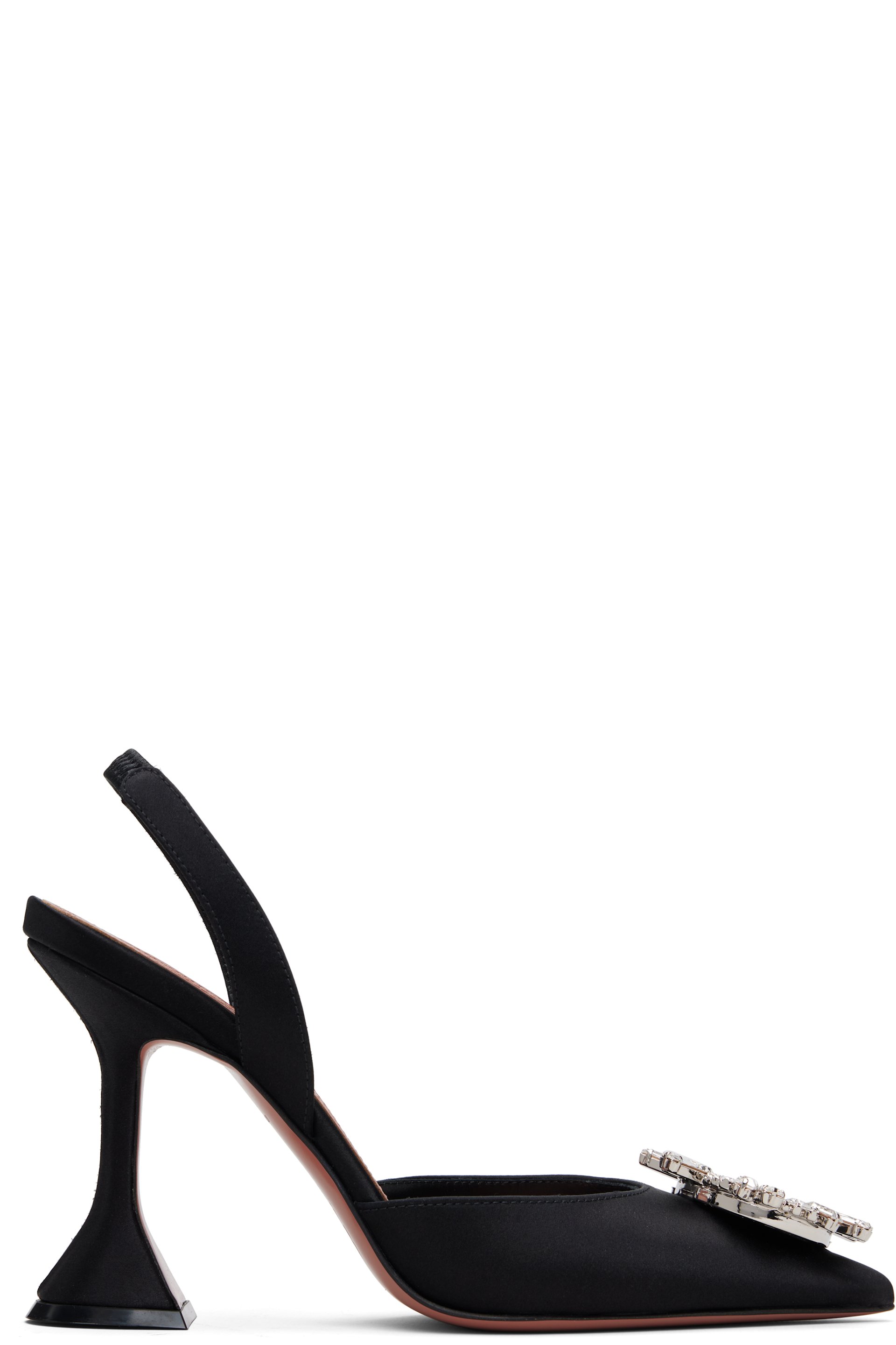 Amina Muaddi - Black Begum Sling 95 Heels