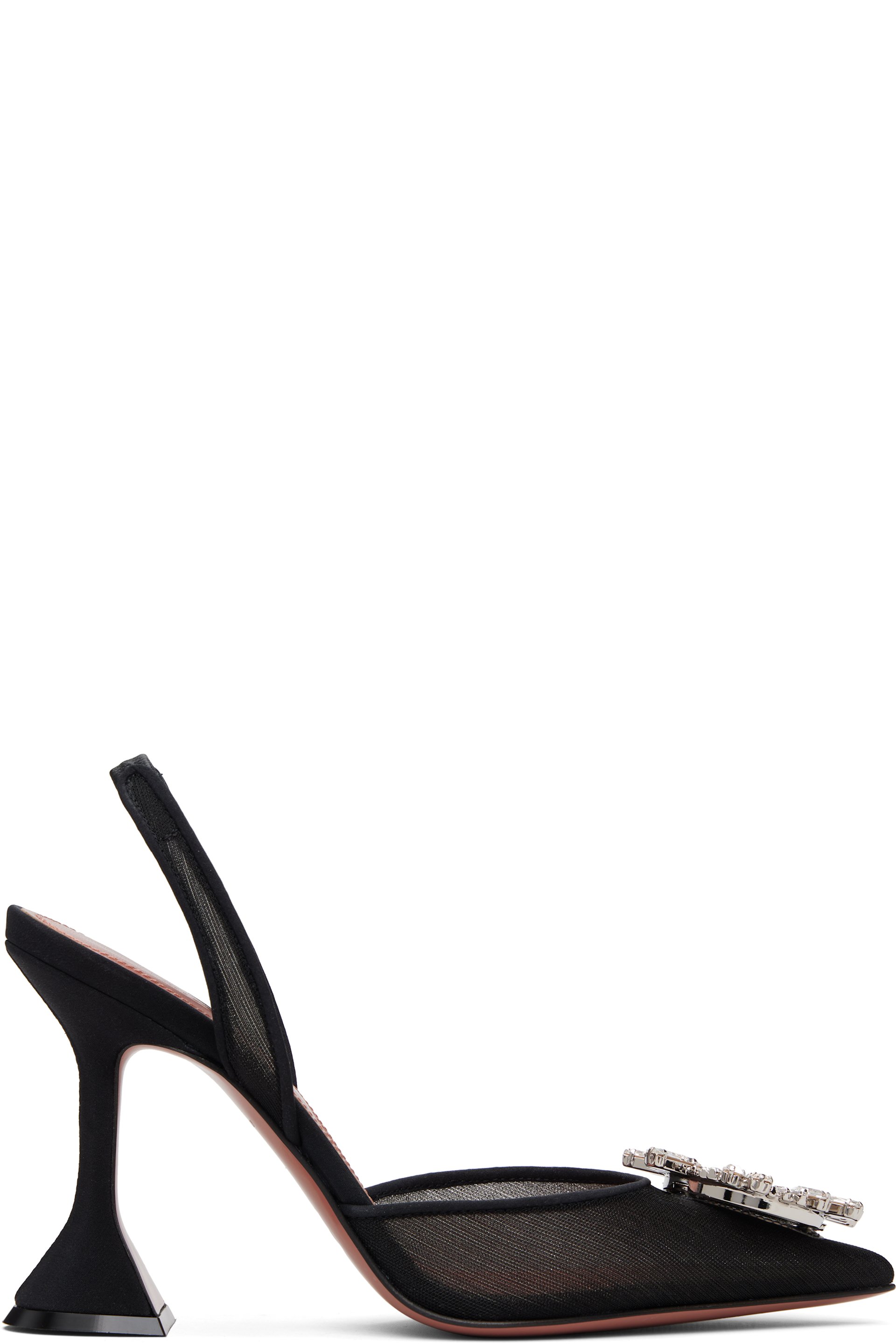 Amina Muaddi - Black Begum Sling 95 Heels