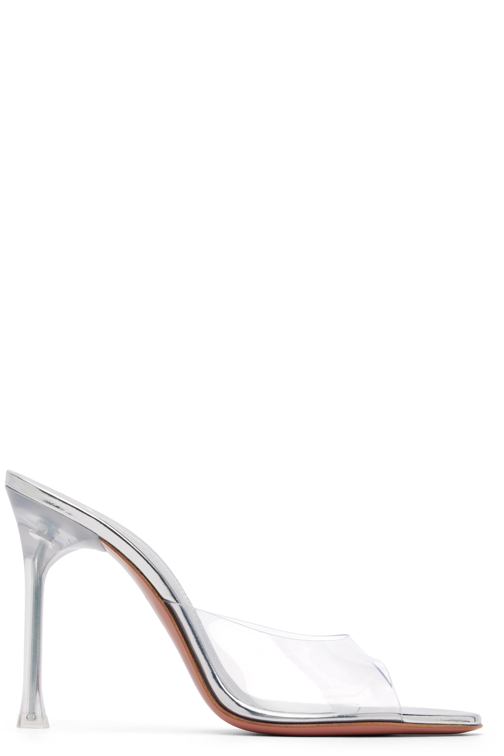 Amina Muaddi - Transparent Alexa Glass Slipper 105 Heeled Sandals