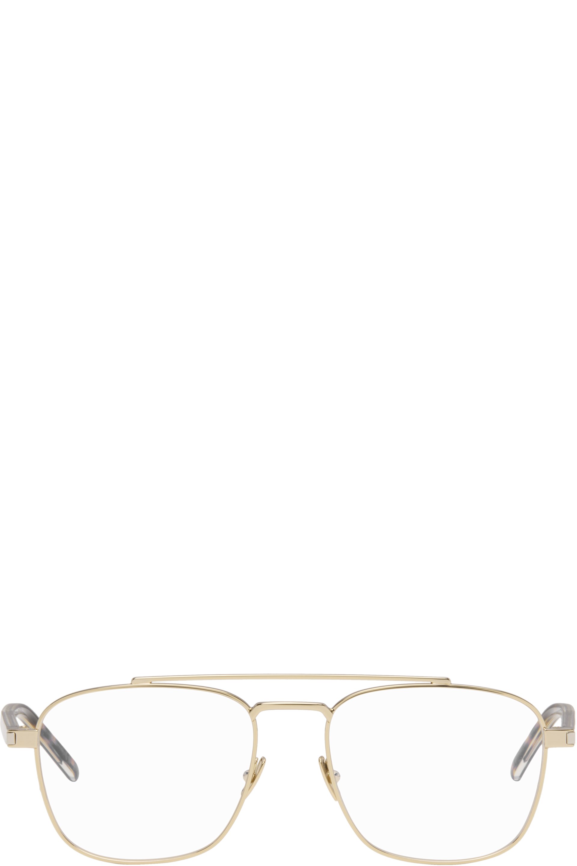 Saint Laurent - Lunettes SL 665 dorées