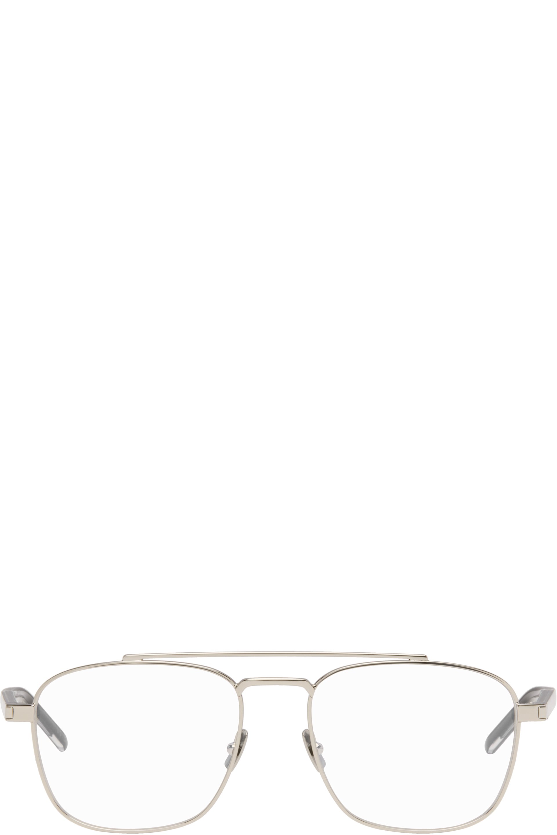 Saint Laurent - Lunettes SL 665 argentées