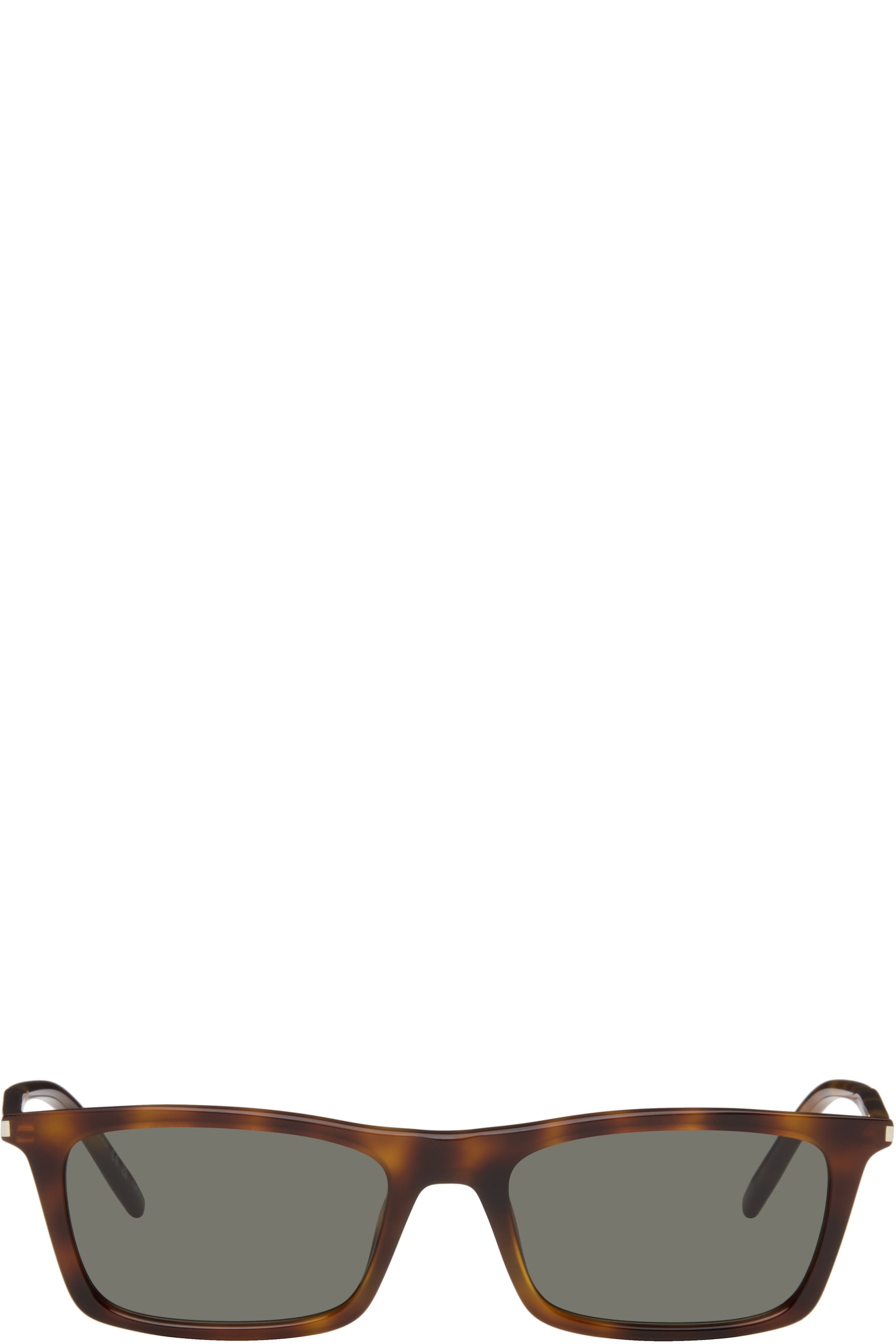 Saint Laurent - Lunettes de soleil minces SL 890 Betty brunes