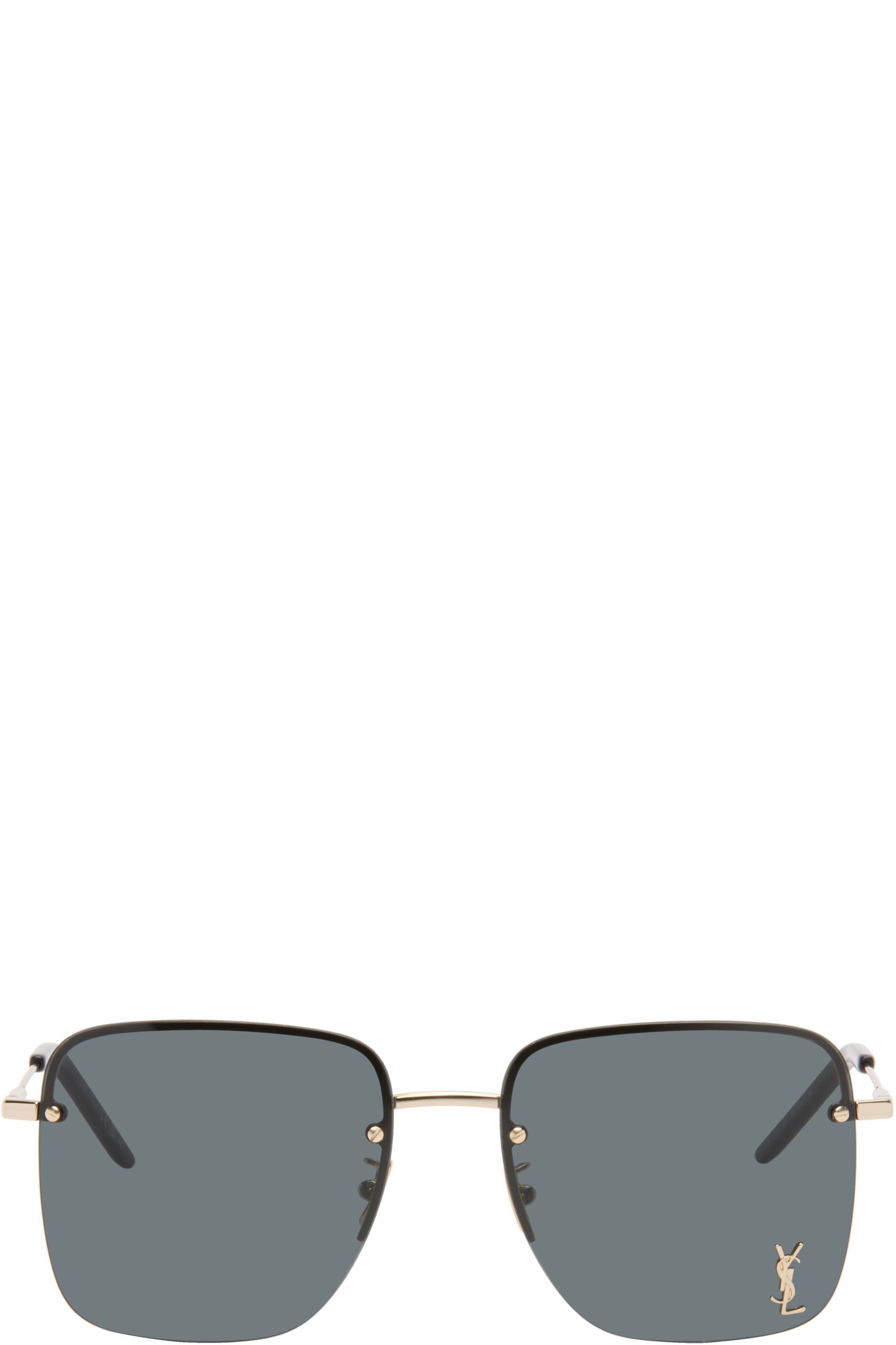 Saint Laurent - Lunettes de soleil SL 312 M dorées