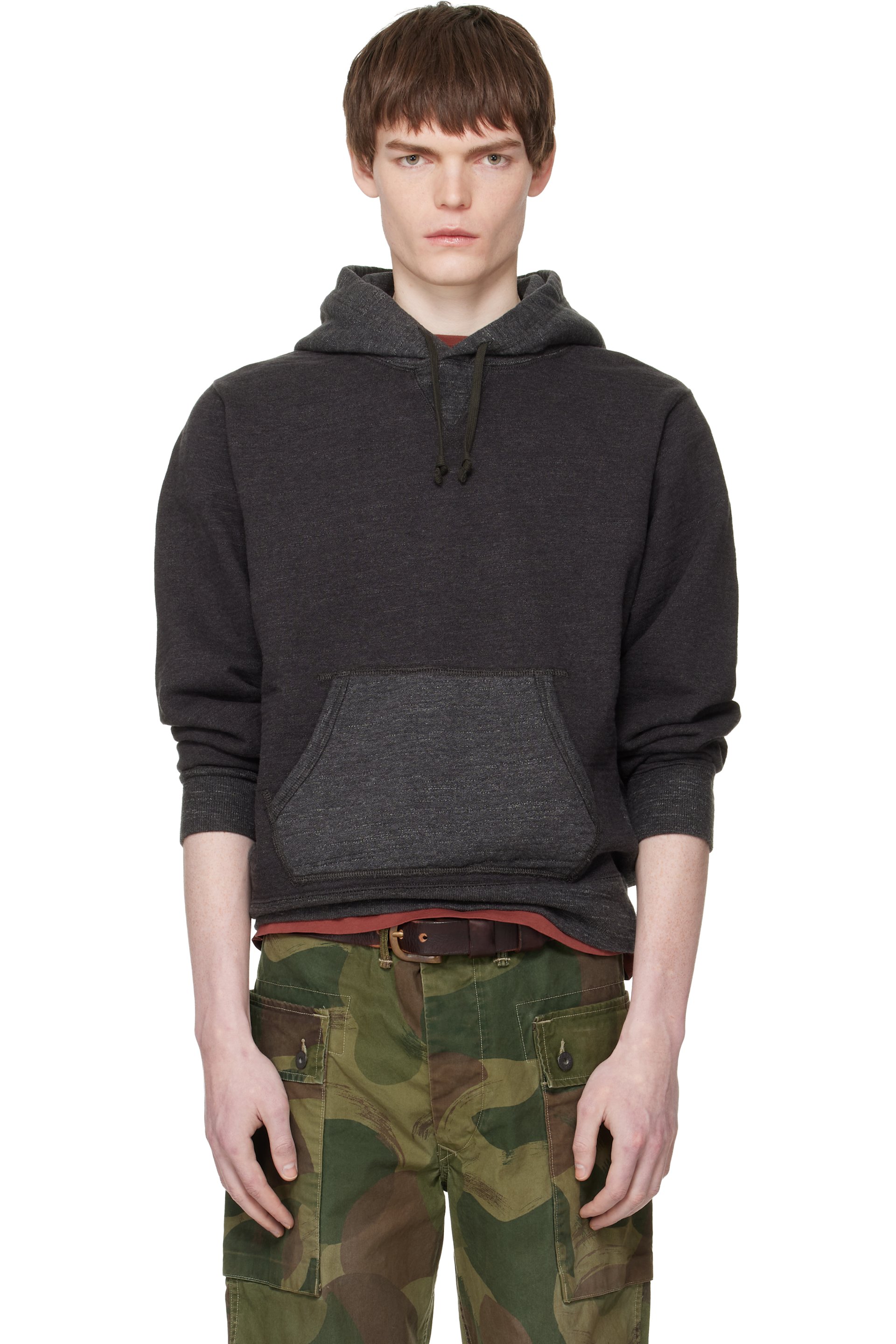 RRL - Gray French Terry Hoodie