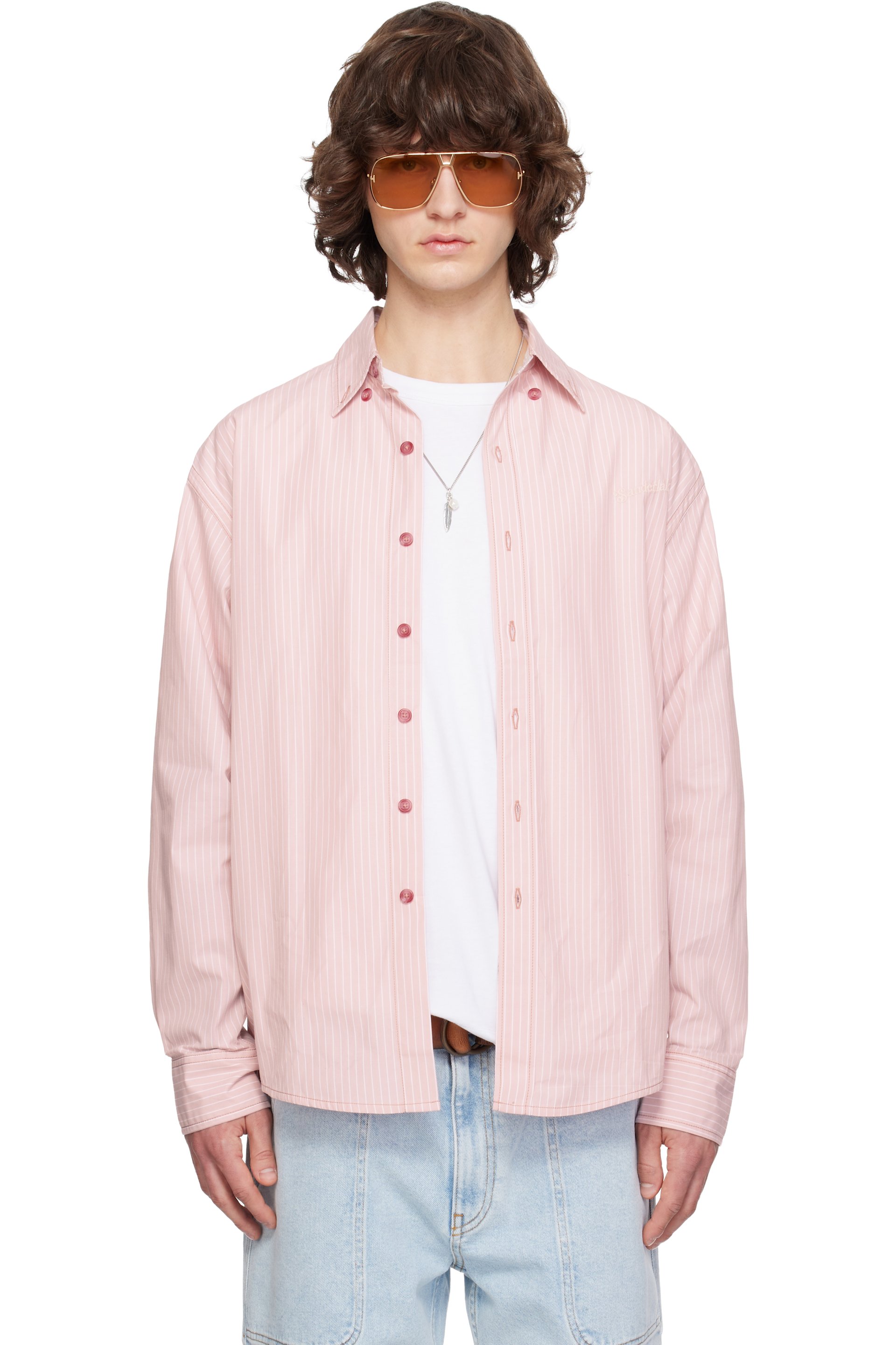 Sanderlak - Chemise surdimensionnée rose
