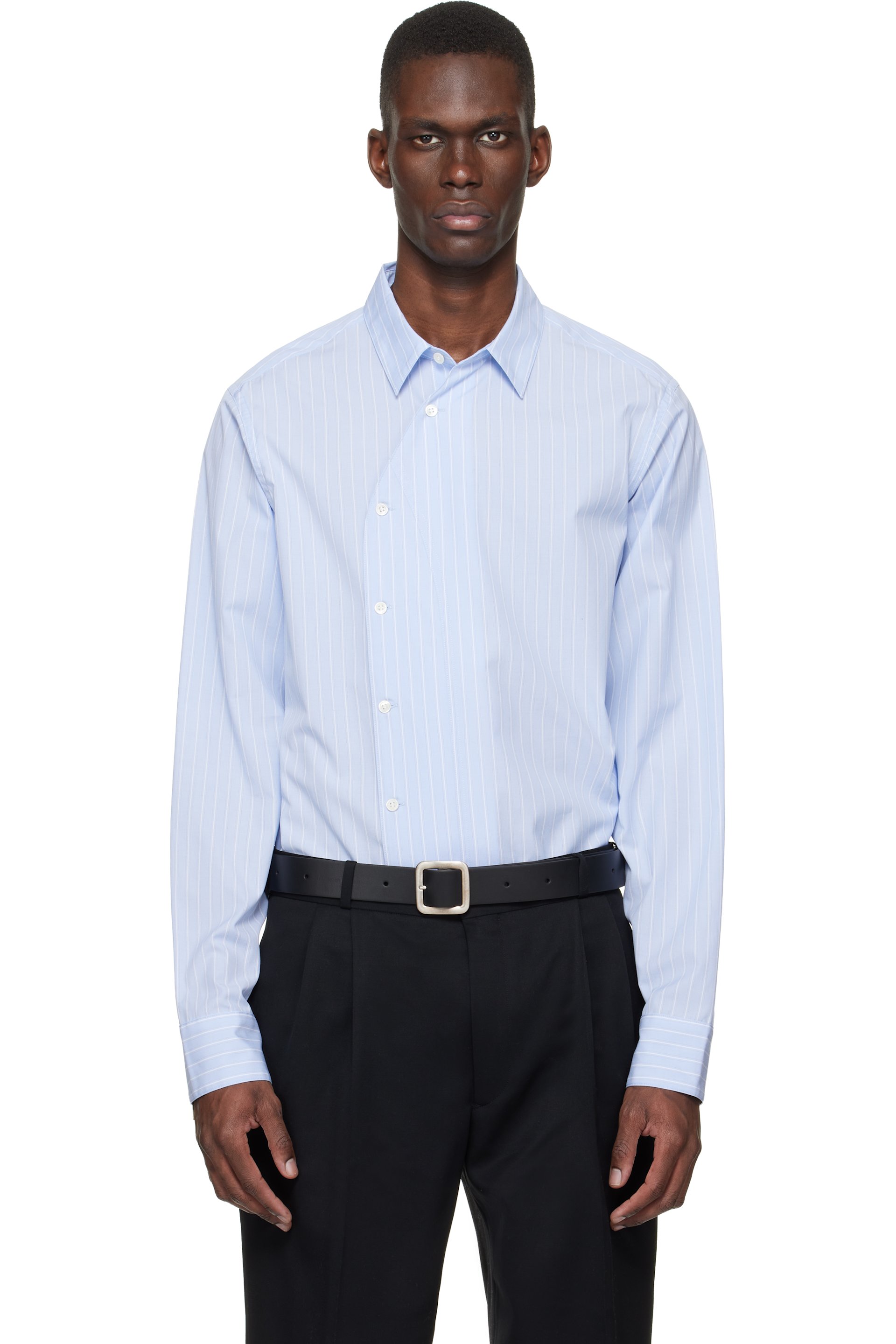 SIRE - Blue Asymmetrical Shirt
