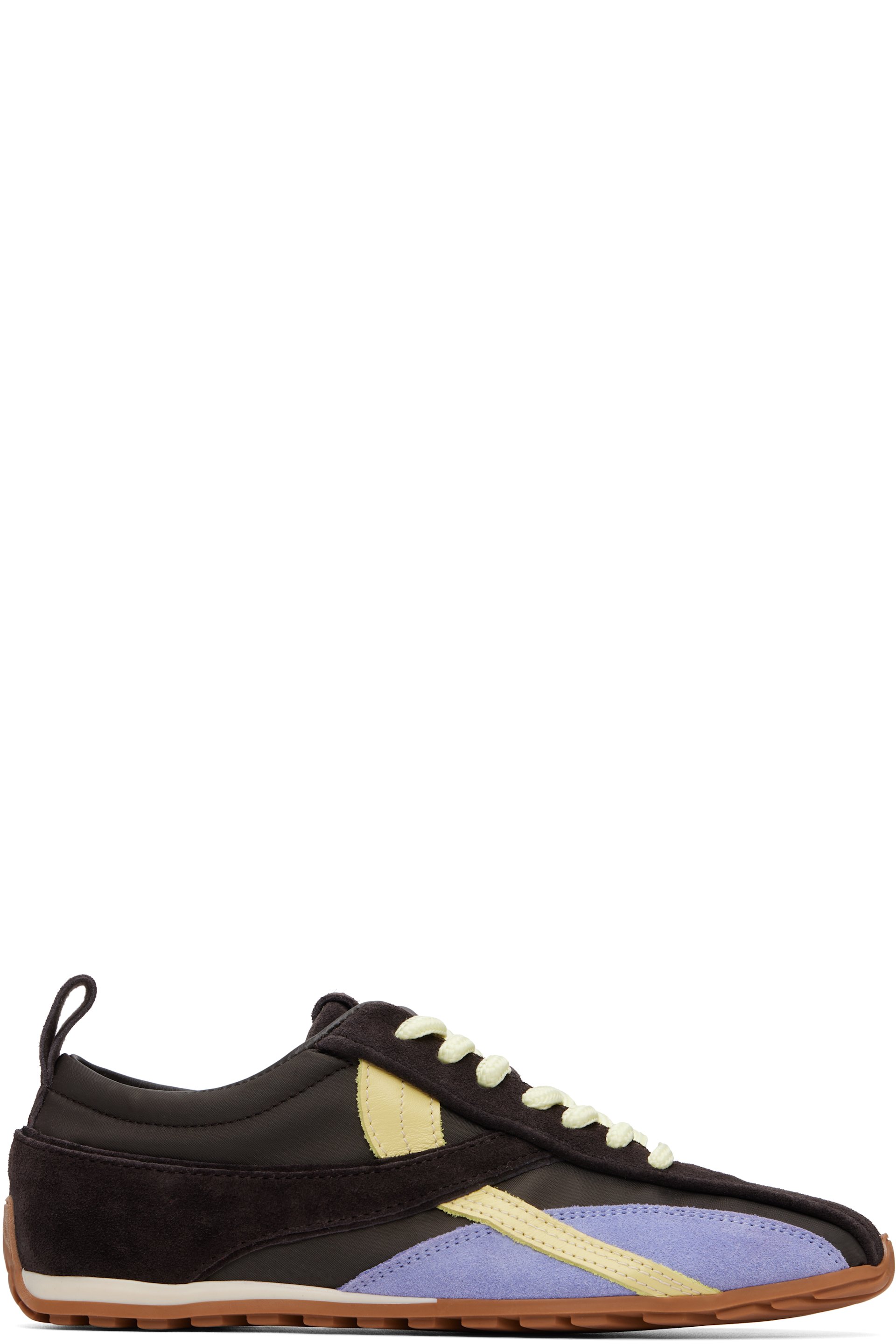 Alohas - Baskets Tb.304 brunes en suède et en nylon