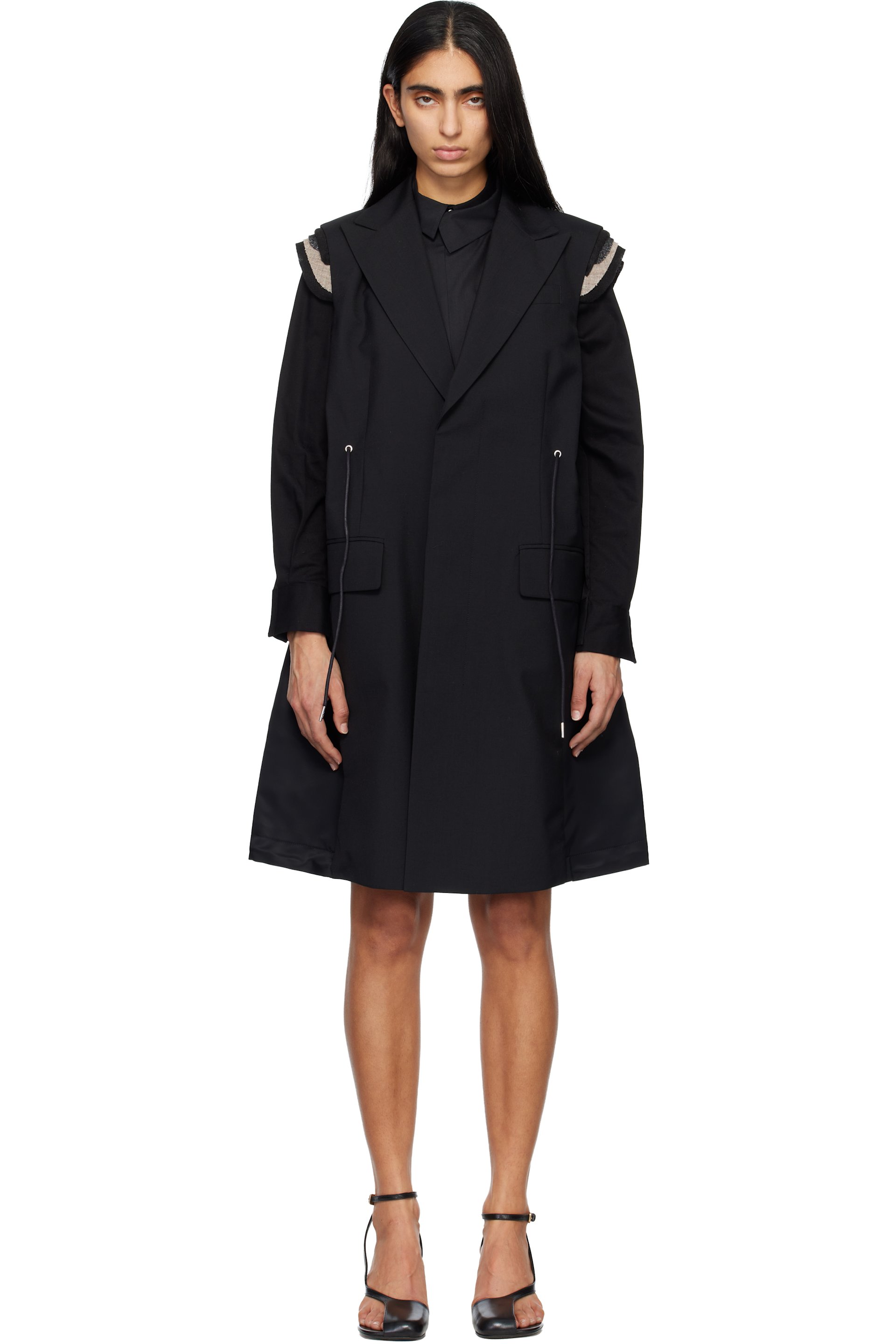 sacai - Black Suiting Vest