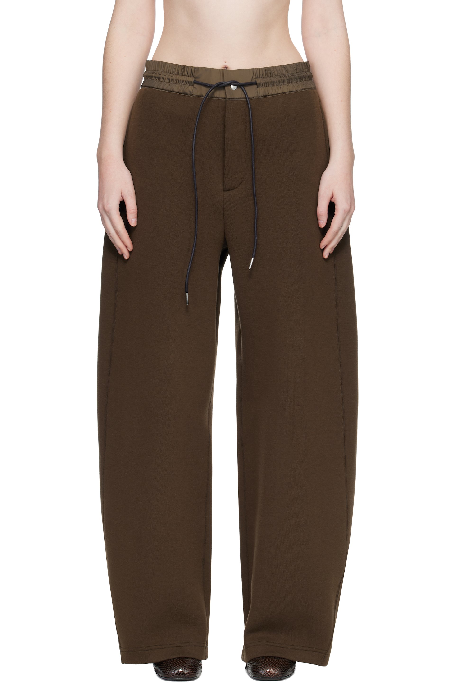 sacai - Brown Sponge Sweatpants