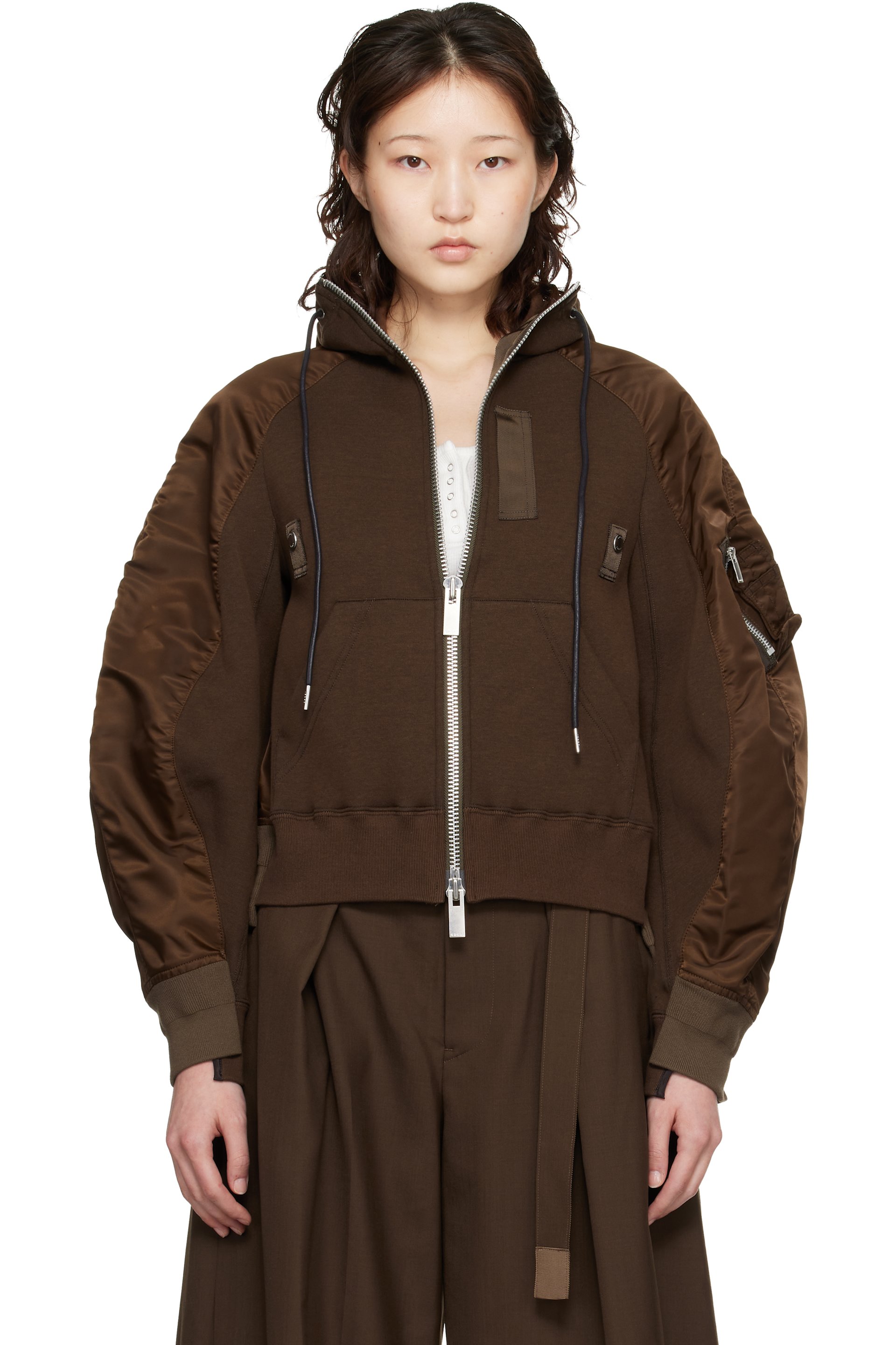 ウィメンズ用 sacai フーディ & ジップアップ | SSENSE 日本