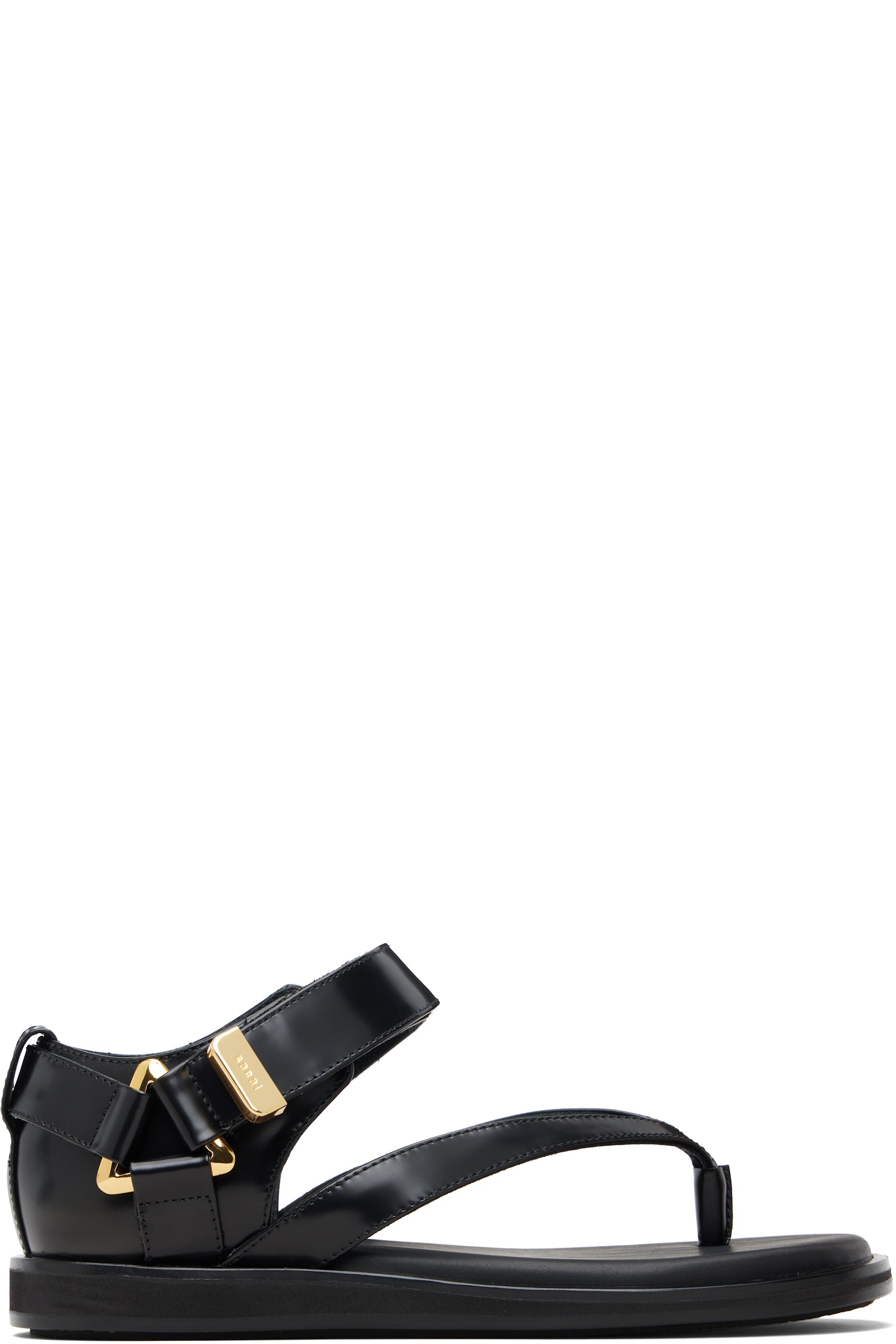sacai - Sandales noires à bride de style tong
