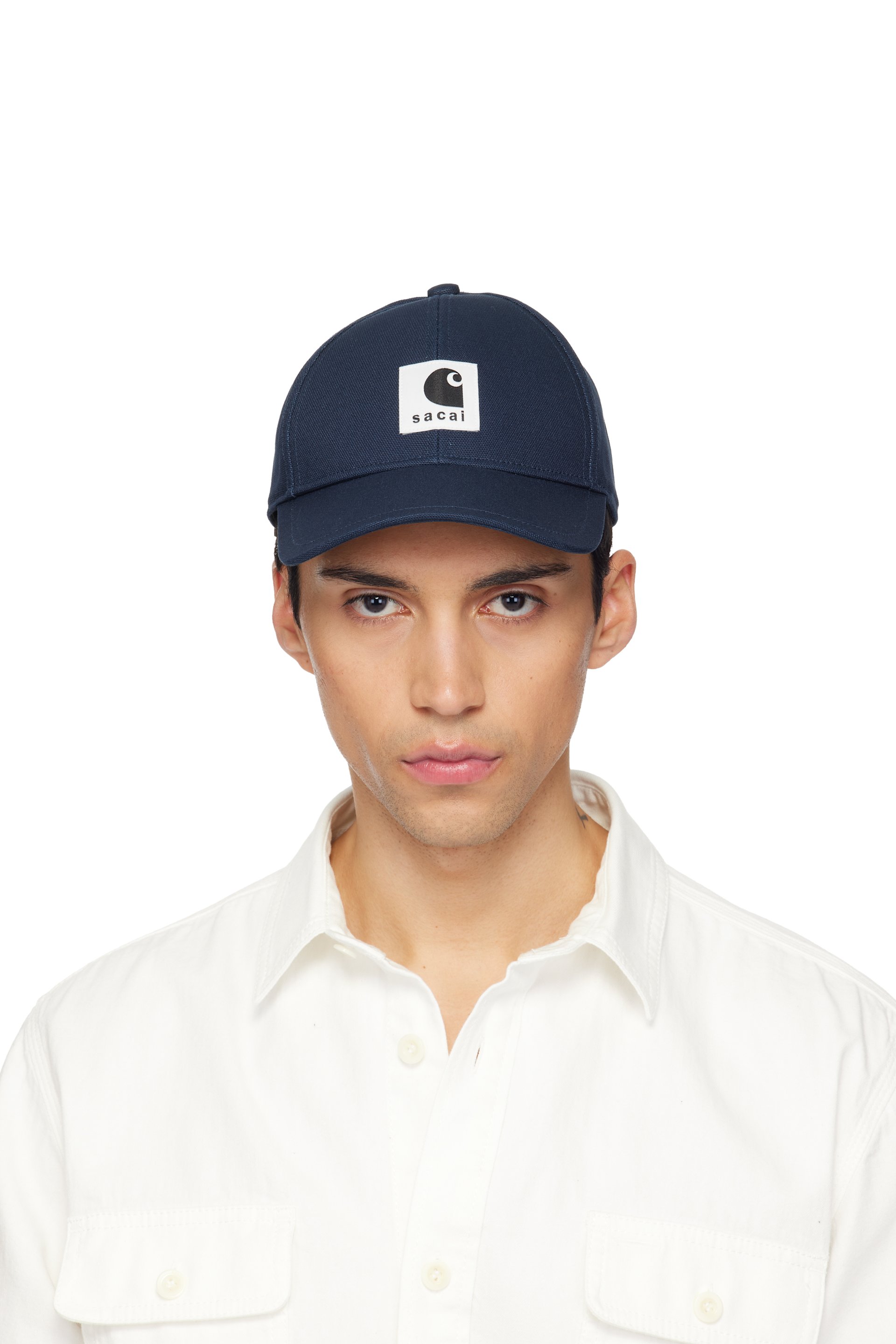 sacai - Navy Carhartt WIP Edition Duck Cap