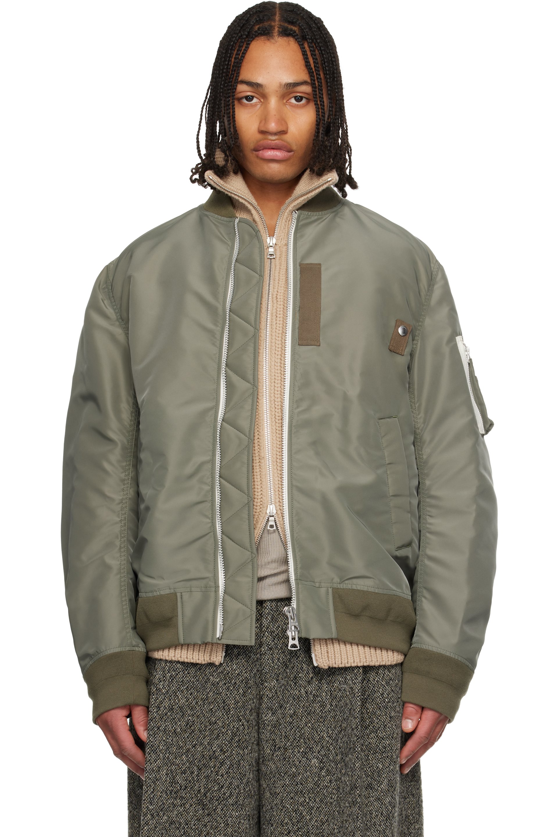 メンズ用 sacai ボンバー | SSENSE 日本