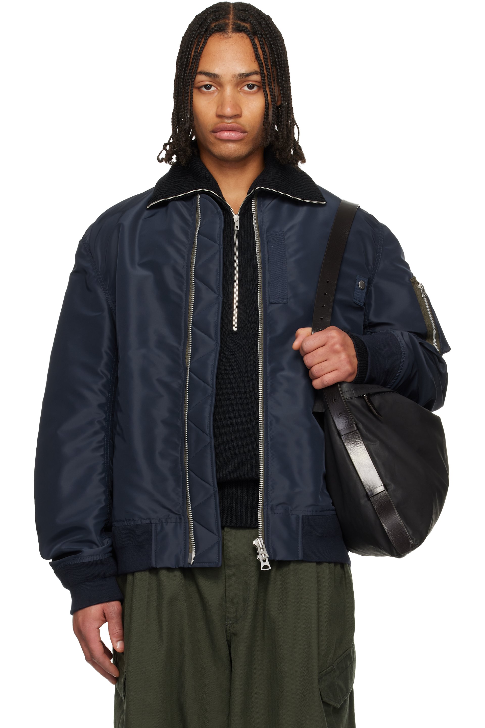 メンズ用 sacai ボンバー | SSENSE 日本
