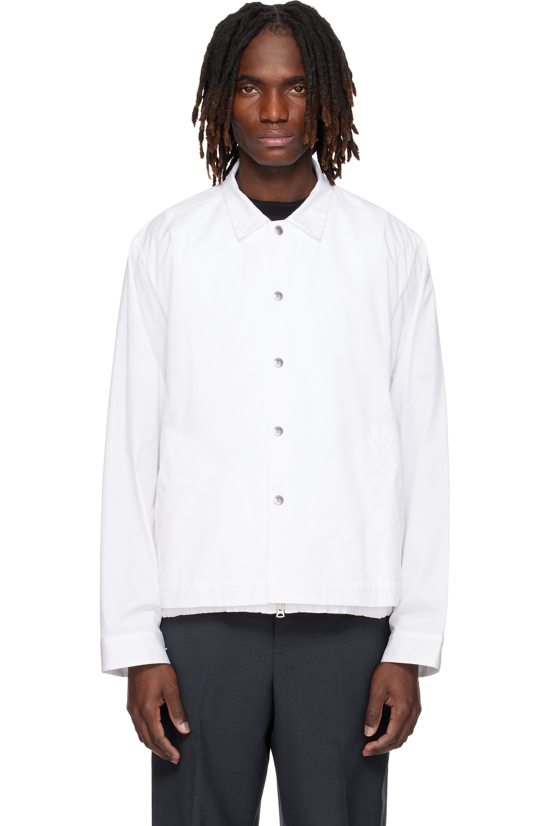 sacai 21SS Cotton Poplin Blouson ジップシャツ 261445M180015_1.jpg