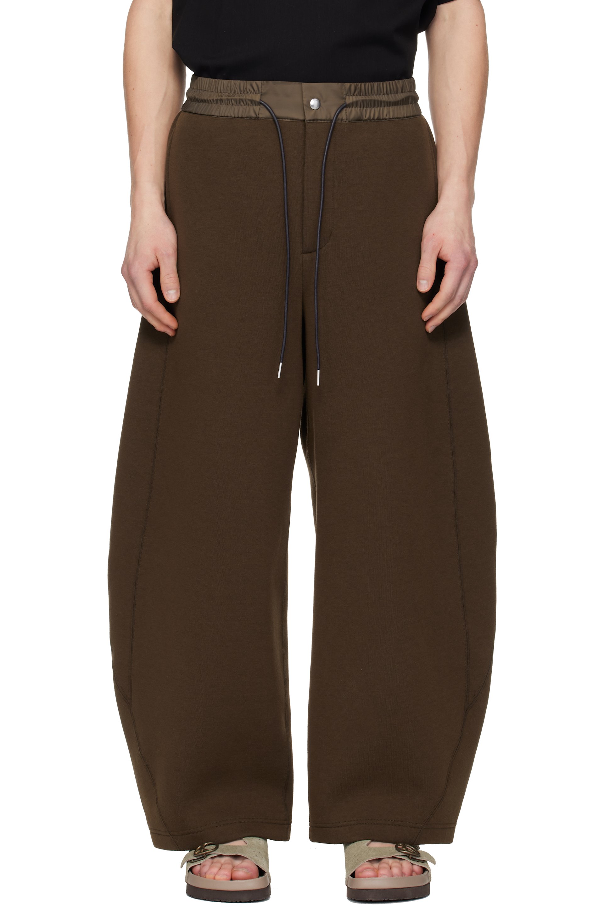 sacai - Brown Sponge Sweatpants