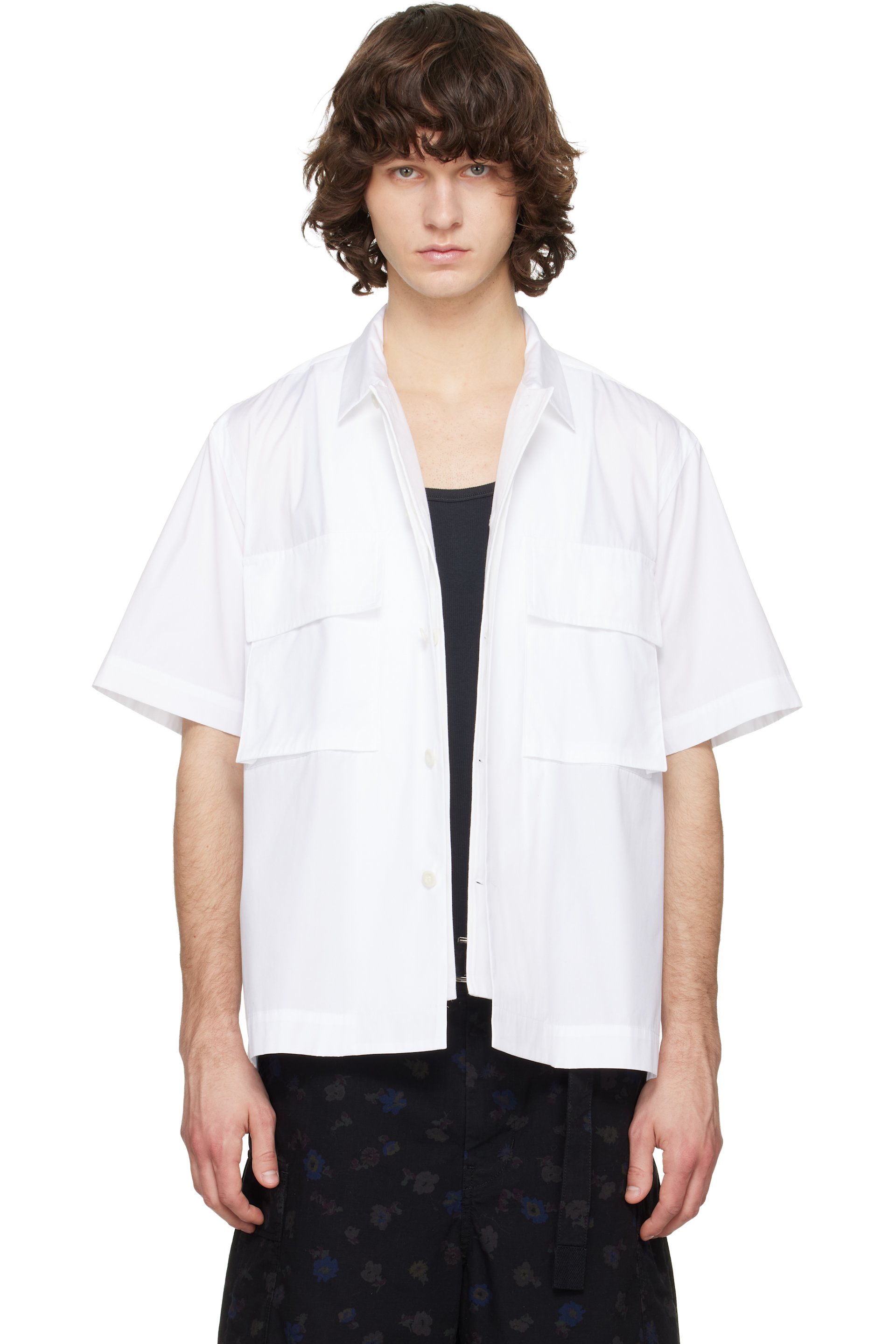 sacai - Off-White Poplin Shirt