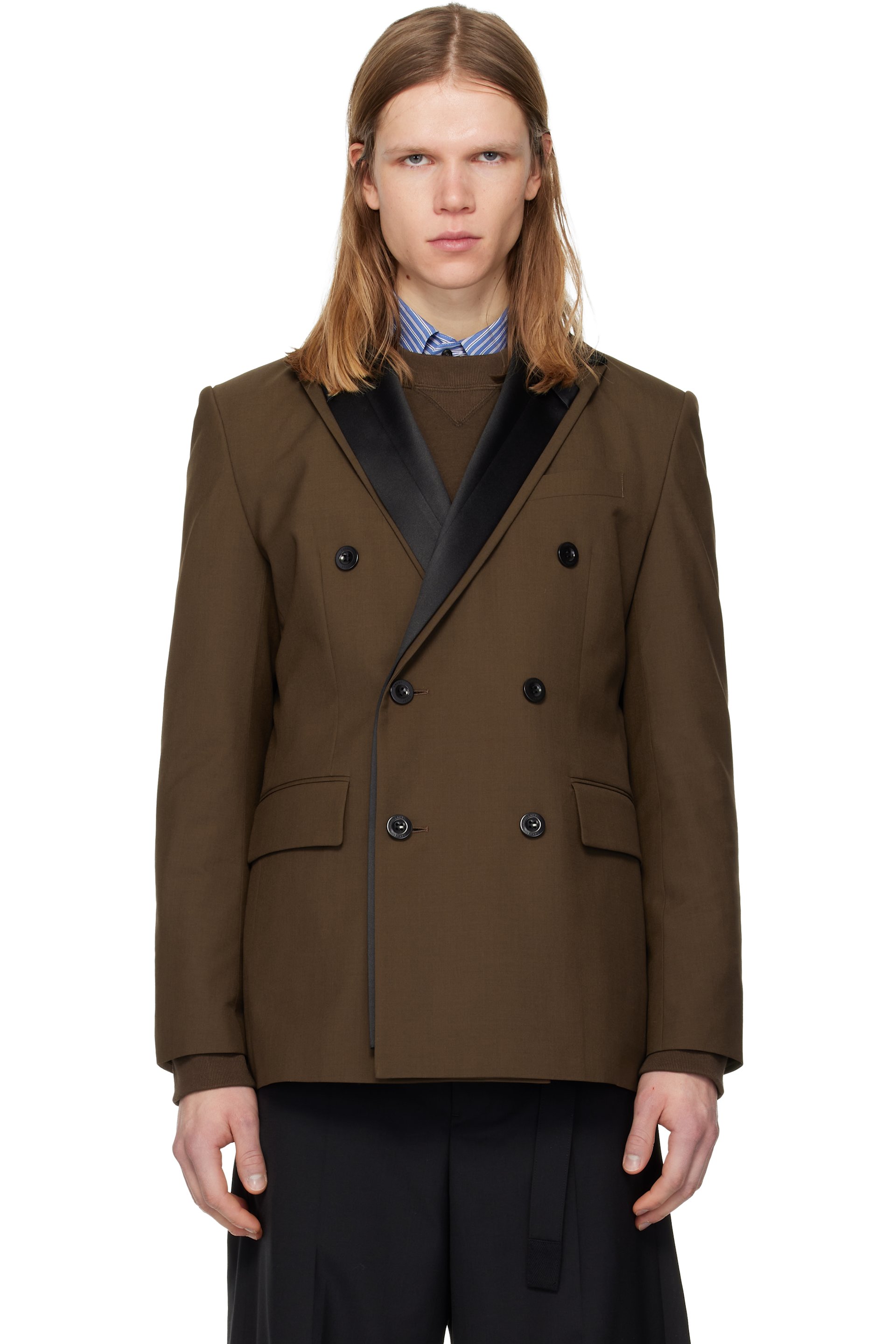 sacai - Brown Suiting Blazer