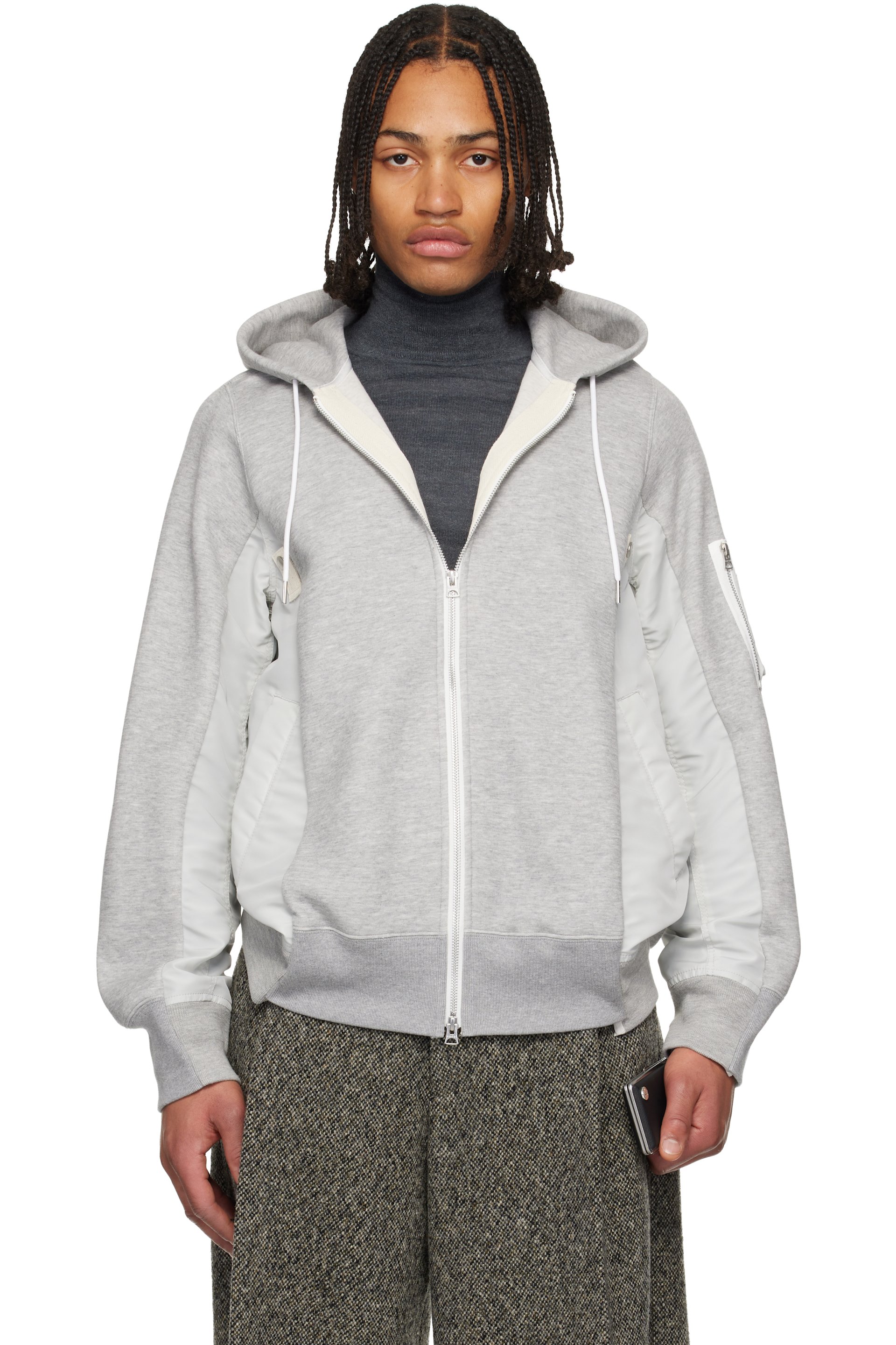 メンズ用 sacai フーディ & ジップアップ | SSENSE 日本