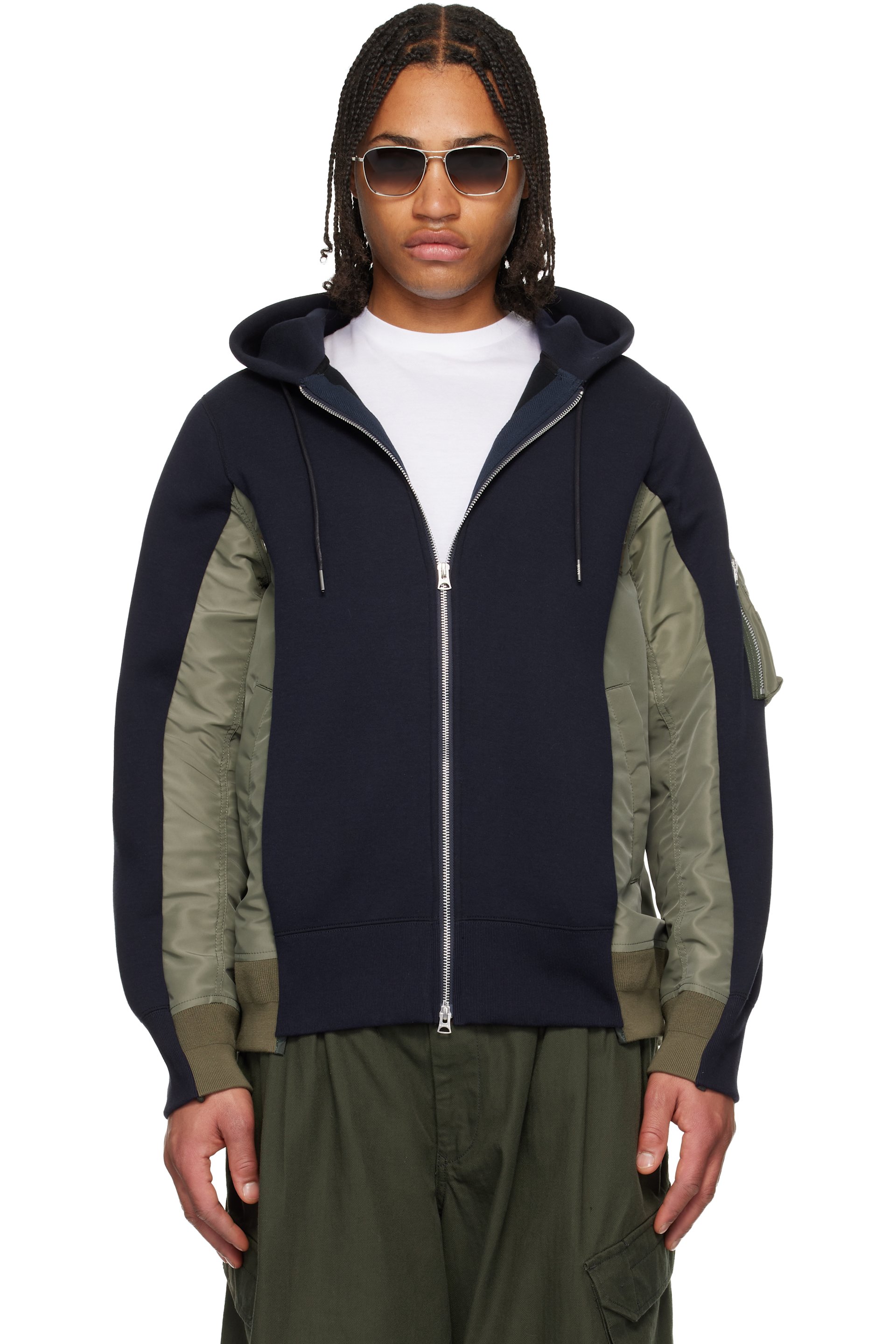 メンズ用 sacai フーディ & ジップアップ | SSENSE 日本
