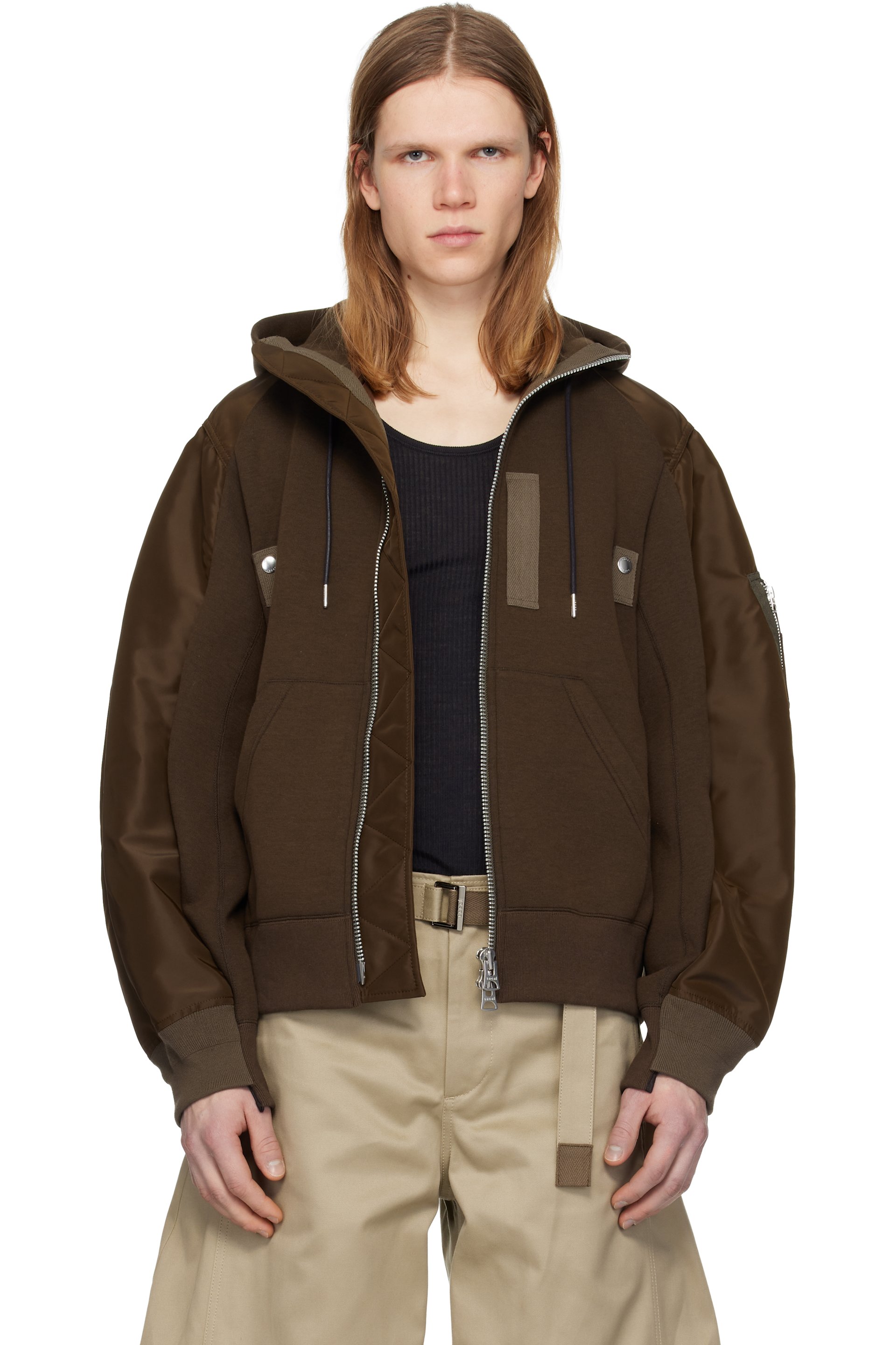 メンズ用 sacai フーディ & ジップアップ | SSENSE 日本