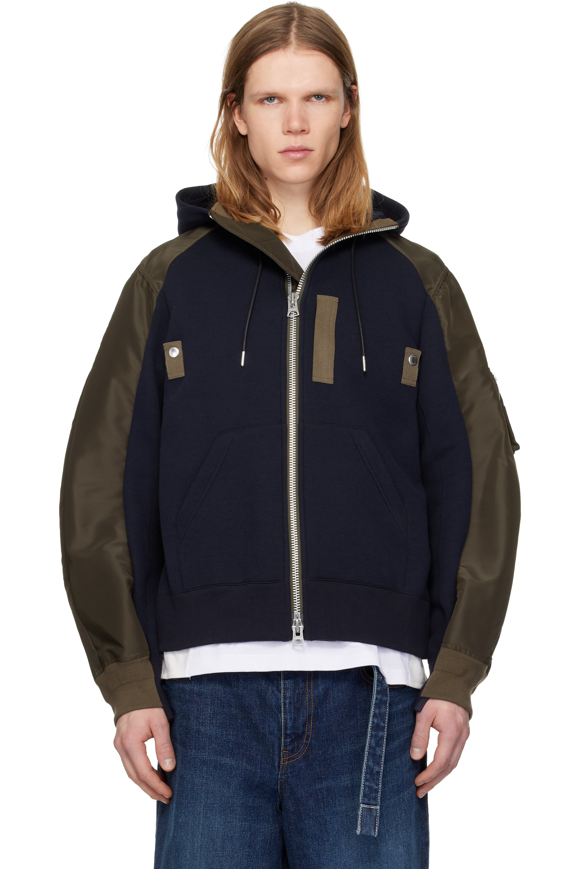 メンズ用 sacai フーディ & ジップアップ | SSENSE 日本