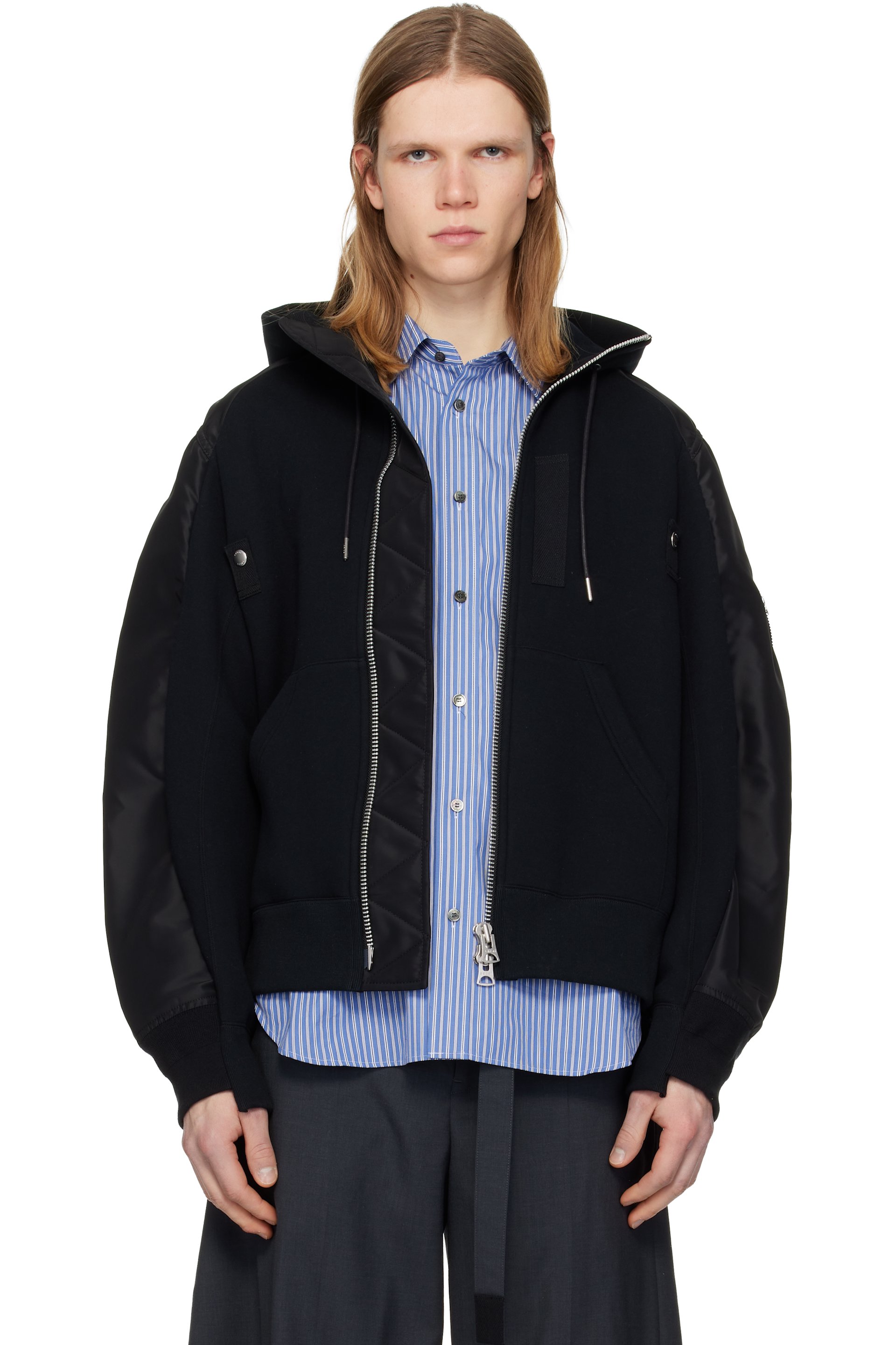 sacai Hoodies & Zipups for Men | SSENSE