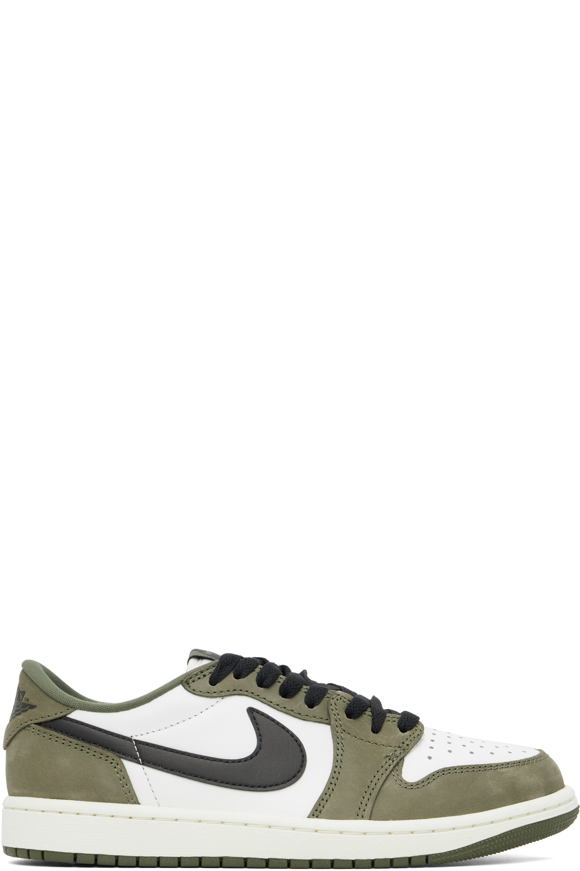 Nike Jordan - White & Khaki Air Jordan 1 Retro Low Sneakers