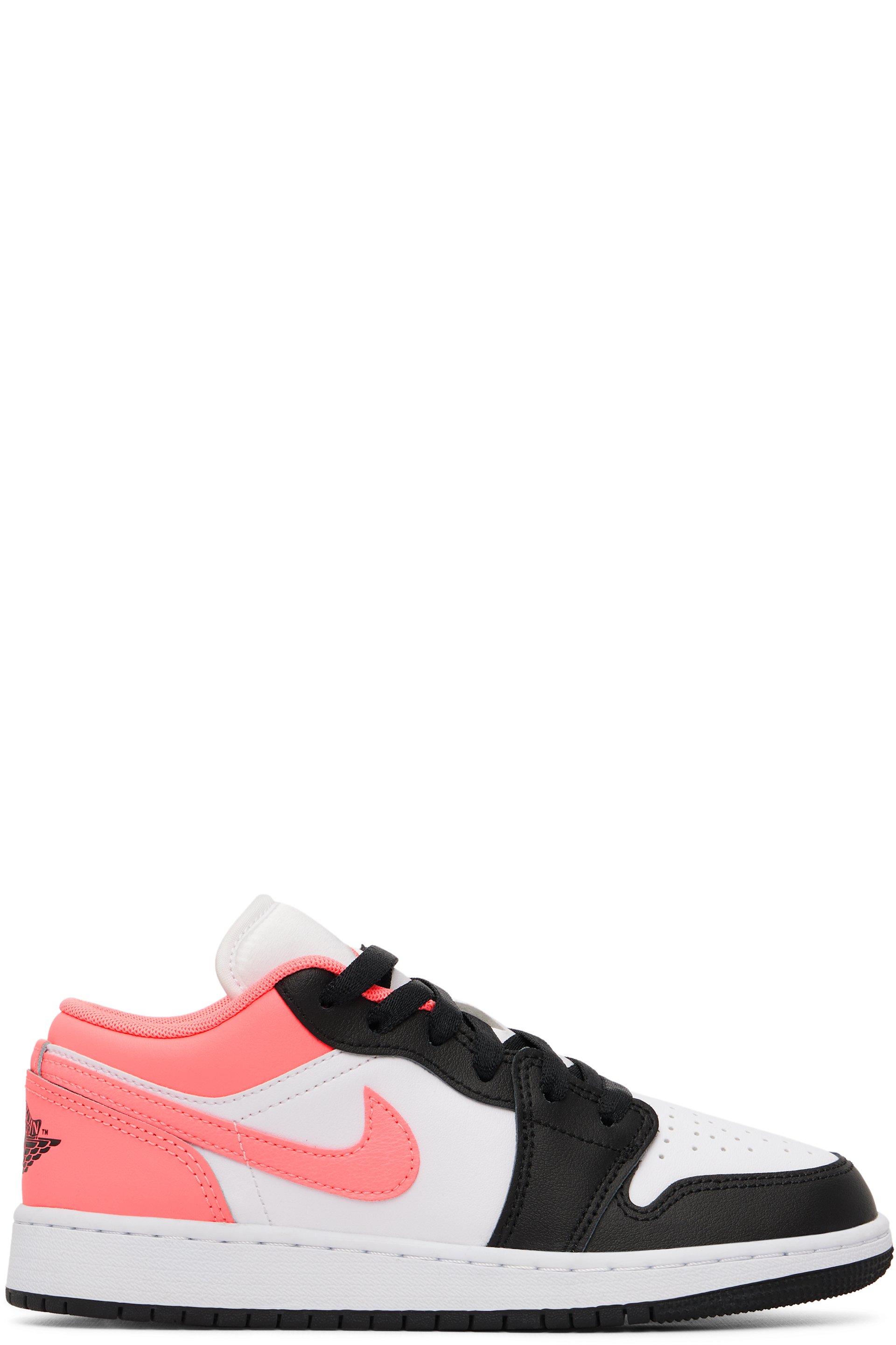 Nike Jordan - Big Kids Pink & White Air Jordan 1 Low Sneakers