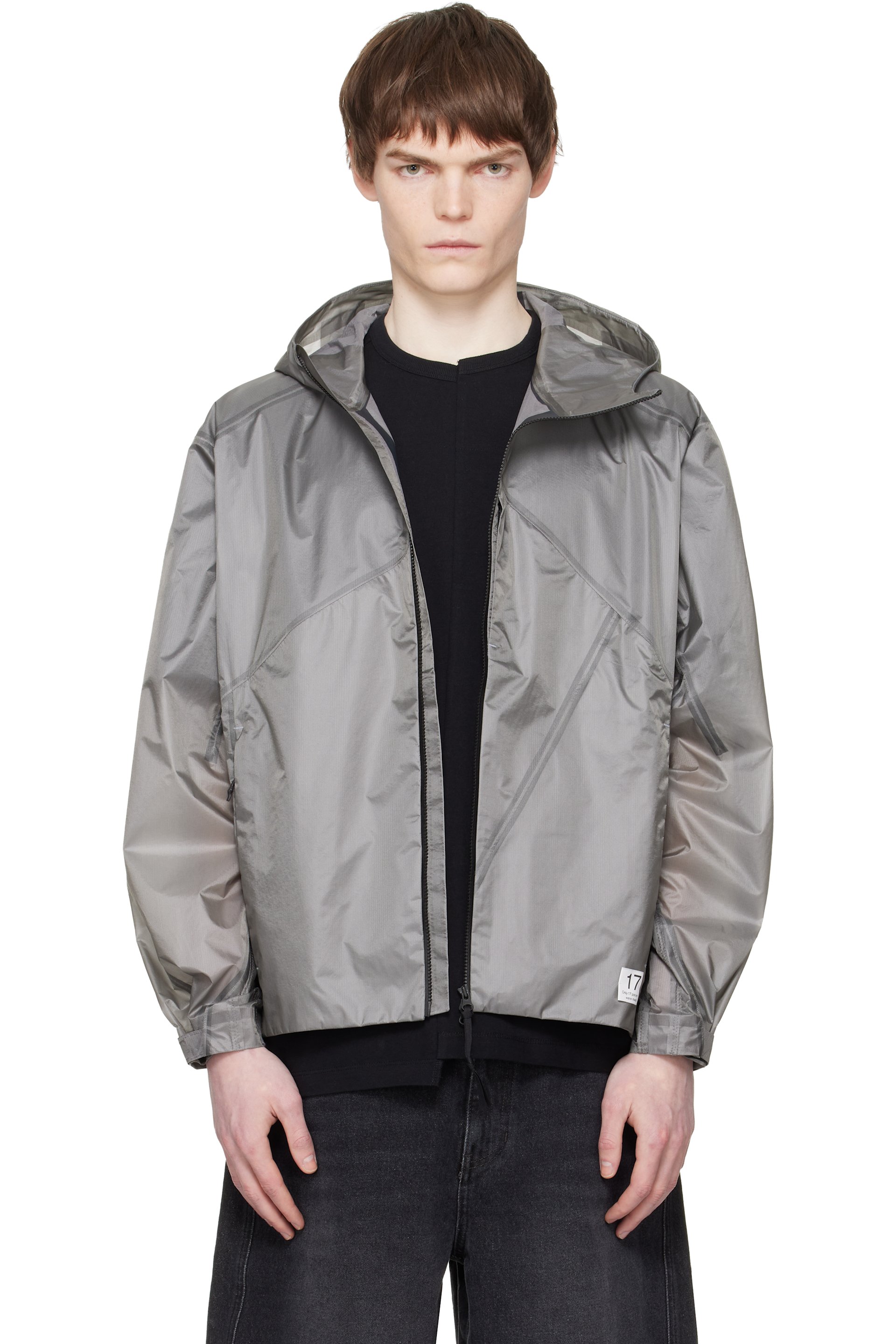 RE;CODE - Gray Line Detailed Wind Jacket