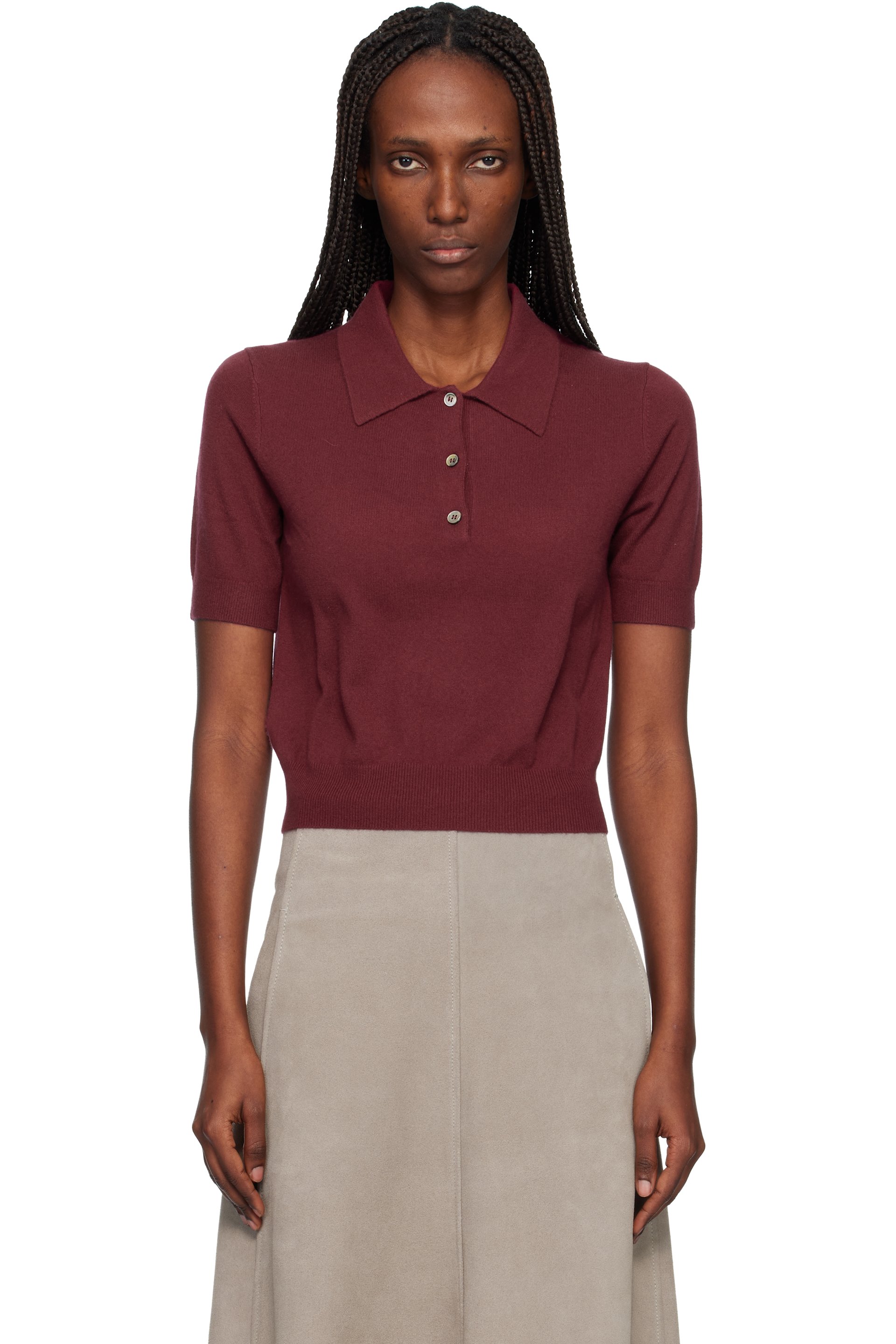 arch4 - SSENSE Exclusive Red Caitlin Polo
