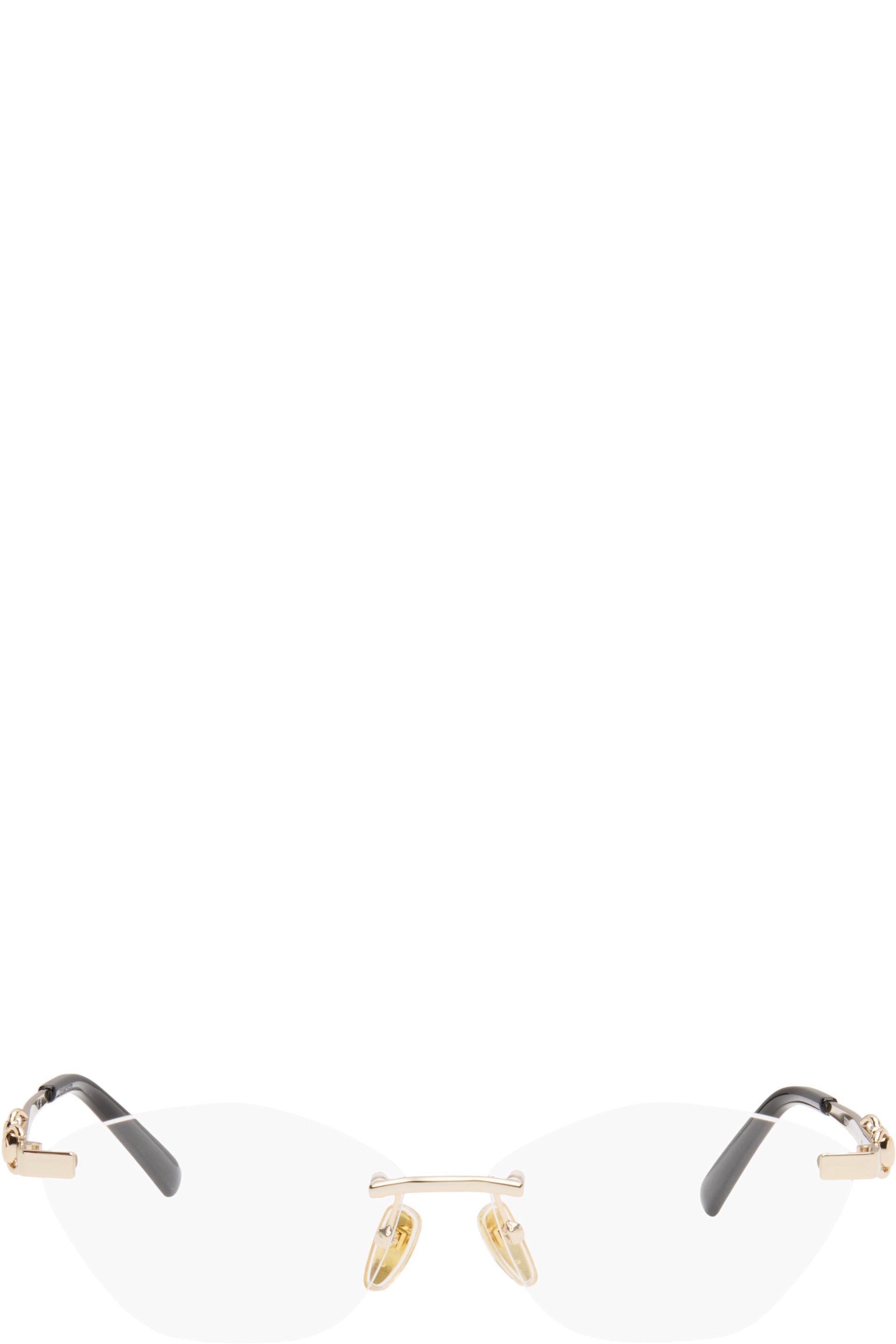 Gucci - Gold Cat-Eye Optical Glasses