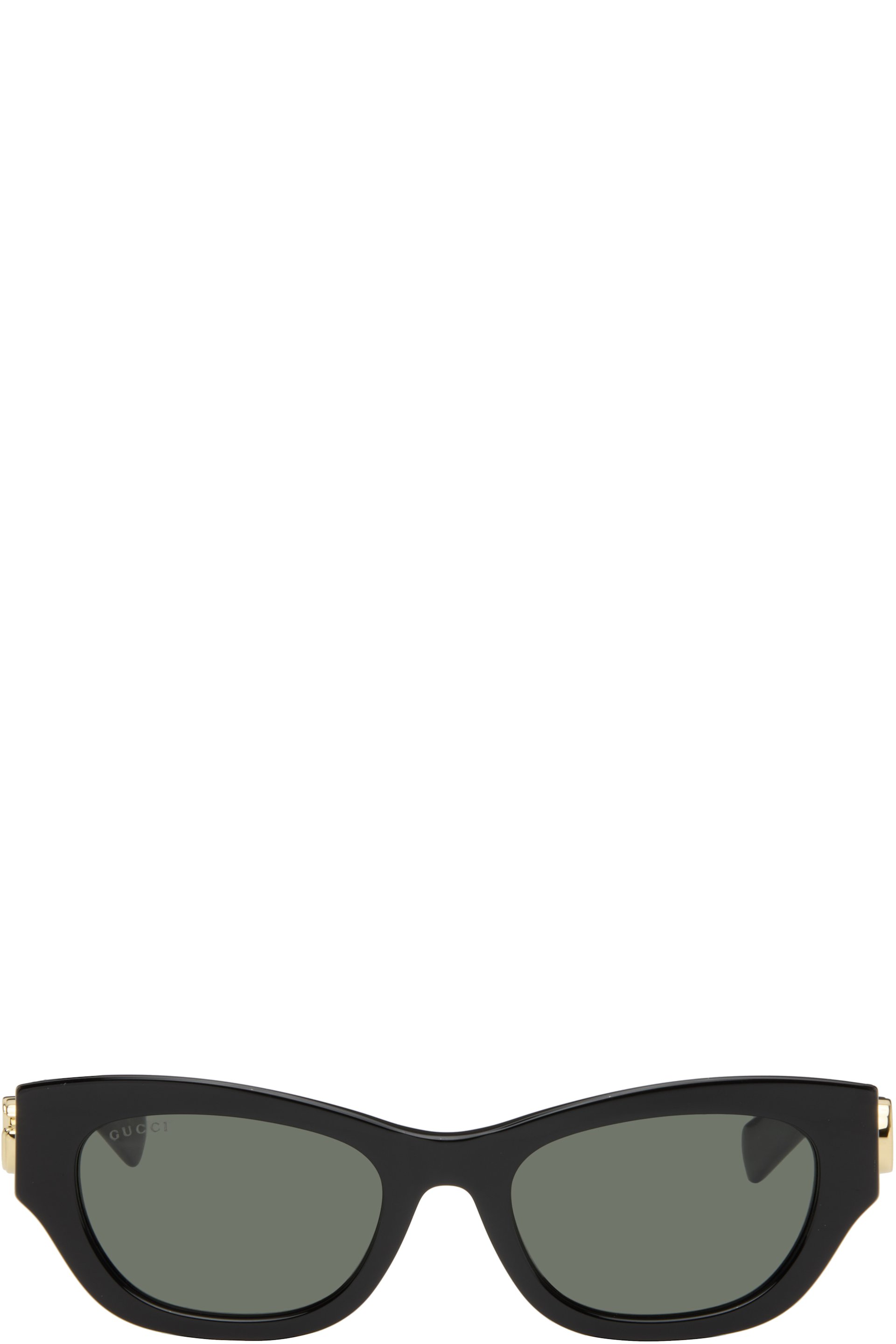 Gucci - Lunettes de soleil noires à pont bas