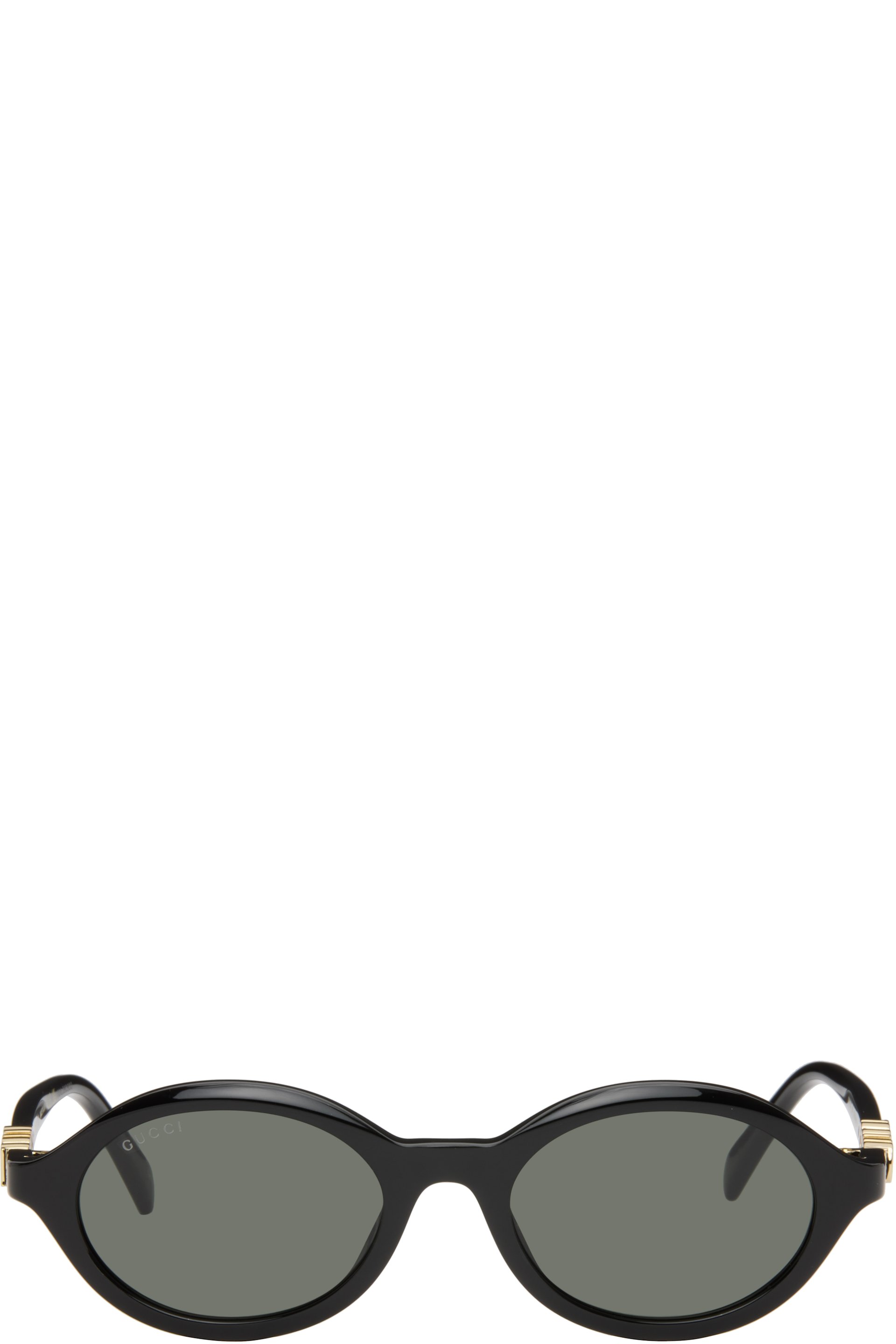 Gucci - Lunettes de soleil rondes noires